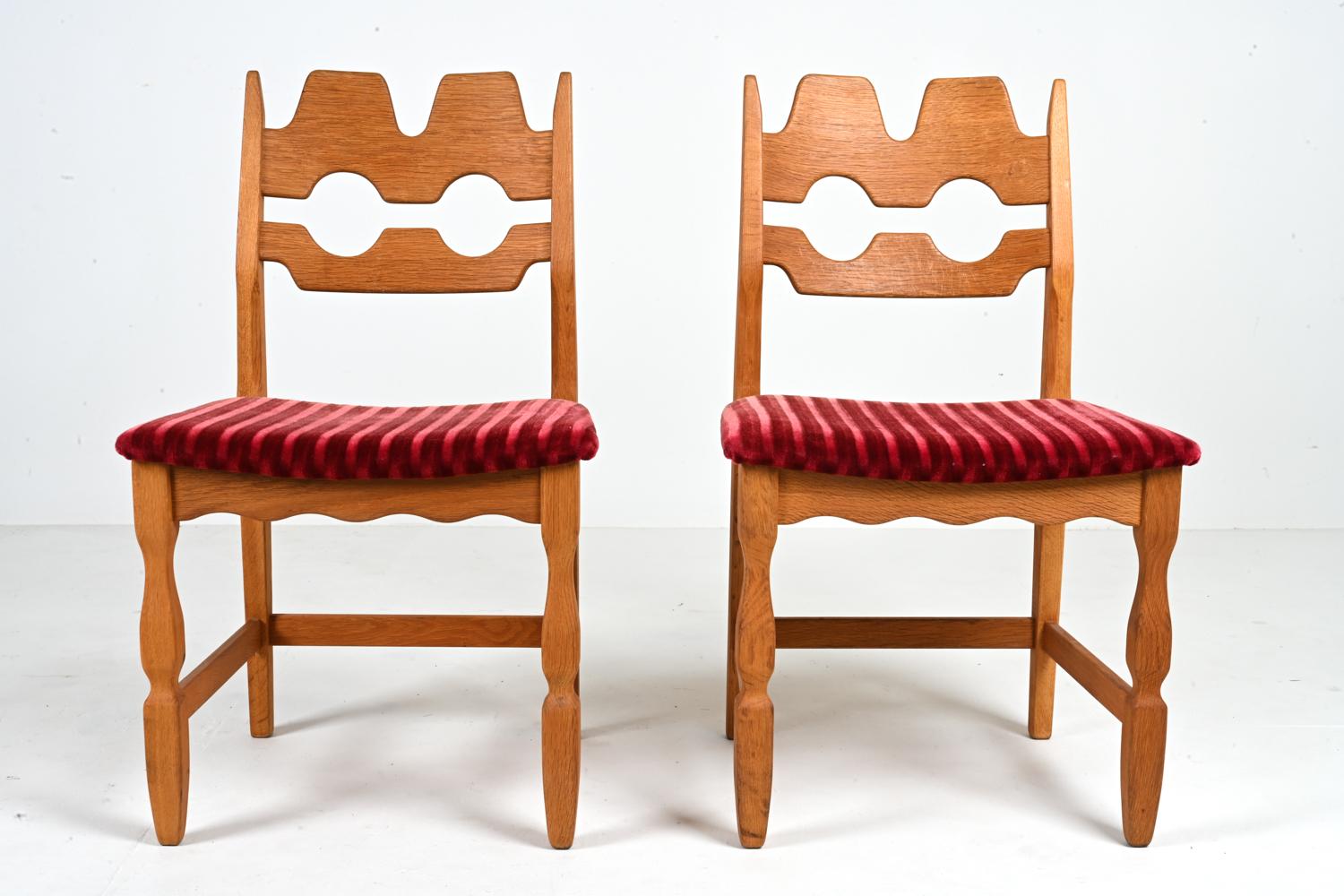 Set of '6' Henning Kjærnulf Razorblade Dining Chairs, c. 1960's 1