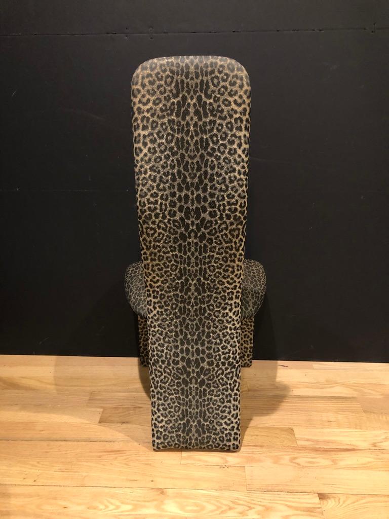 leopard print dining chairs