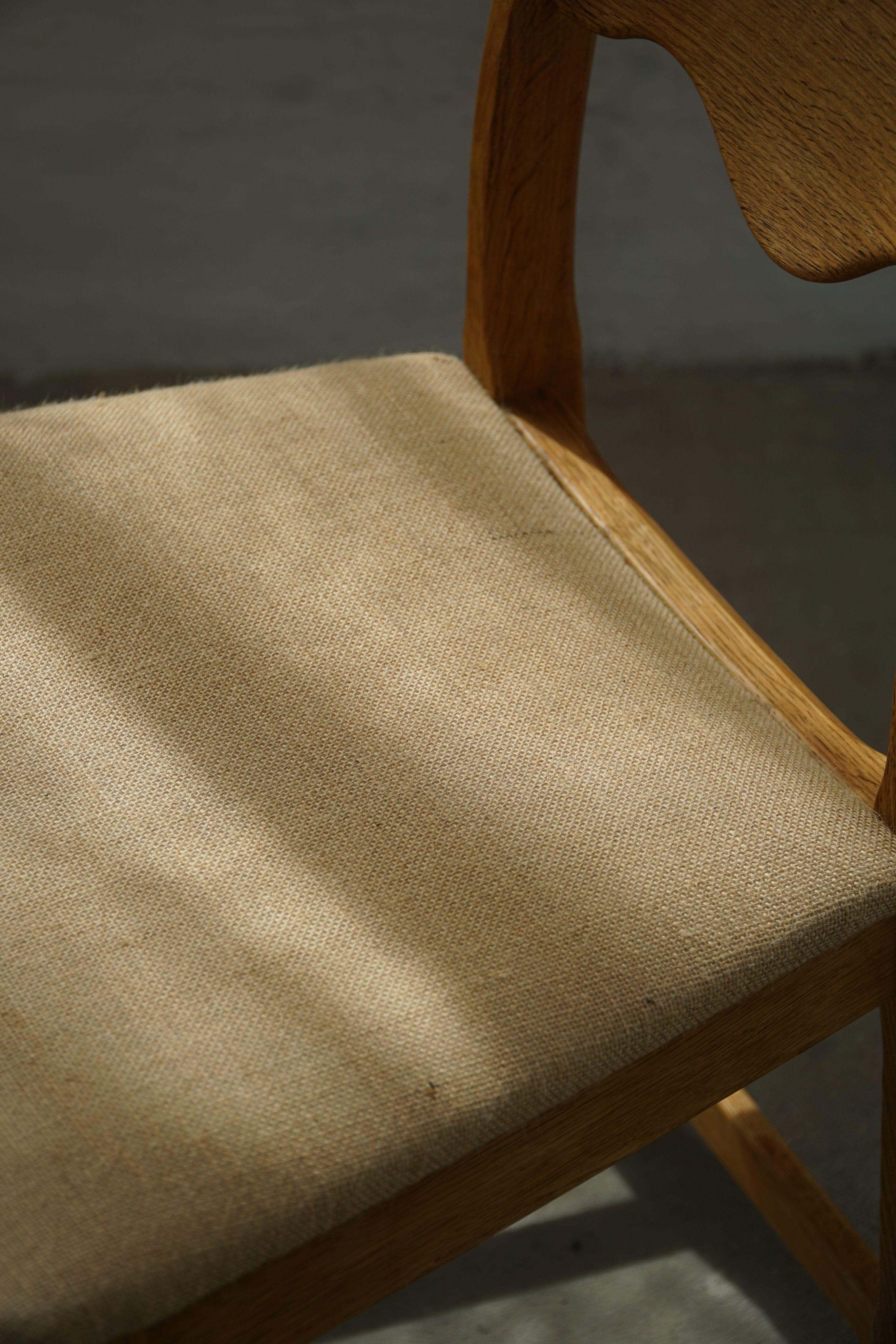Ensemble de 6 chaises de salle à manger à dossier haut en Oak, modernité danoise, Henning Kjærnulf, années 1960 en vente 3