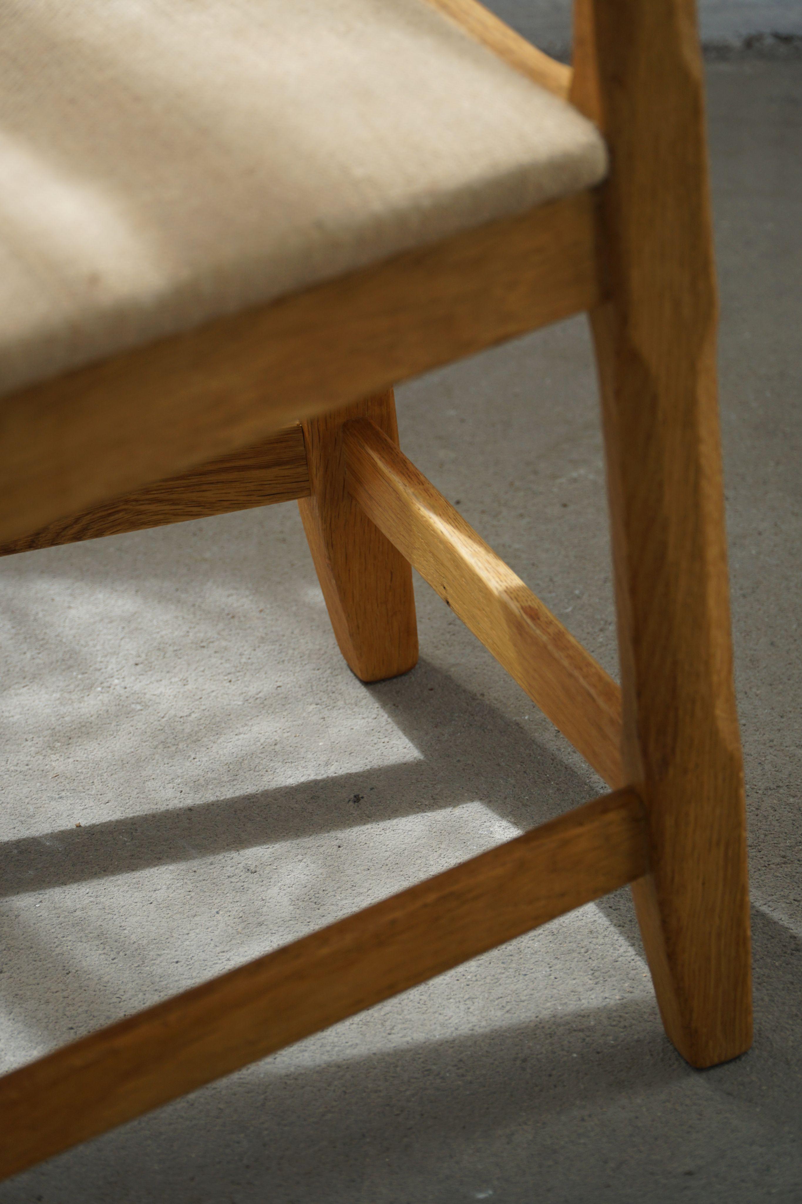 Ensemble de 6 chaises de salle à manger à dossier haut en Oak, modernité danoise, Henning Kjærnulf, années 1960 en vente 7