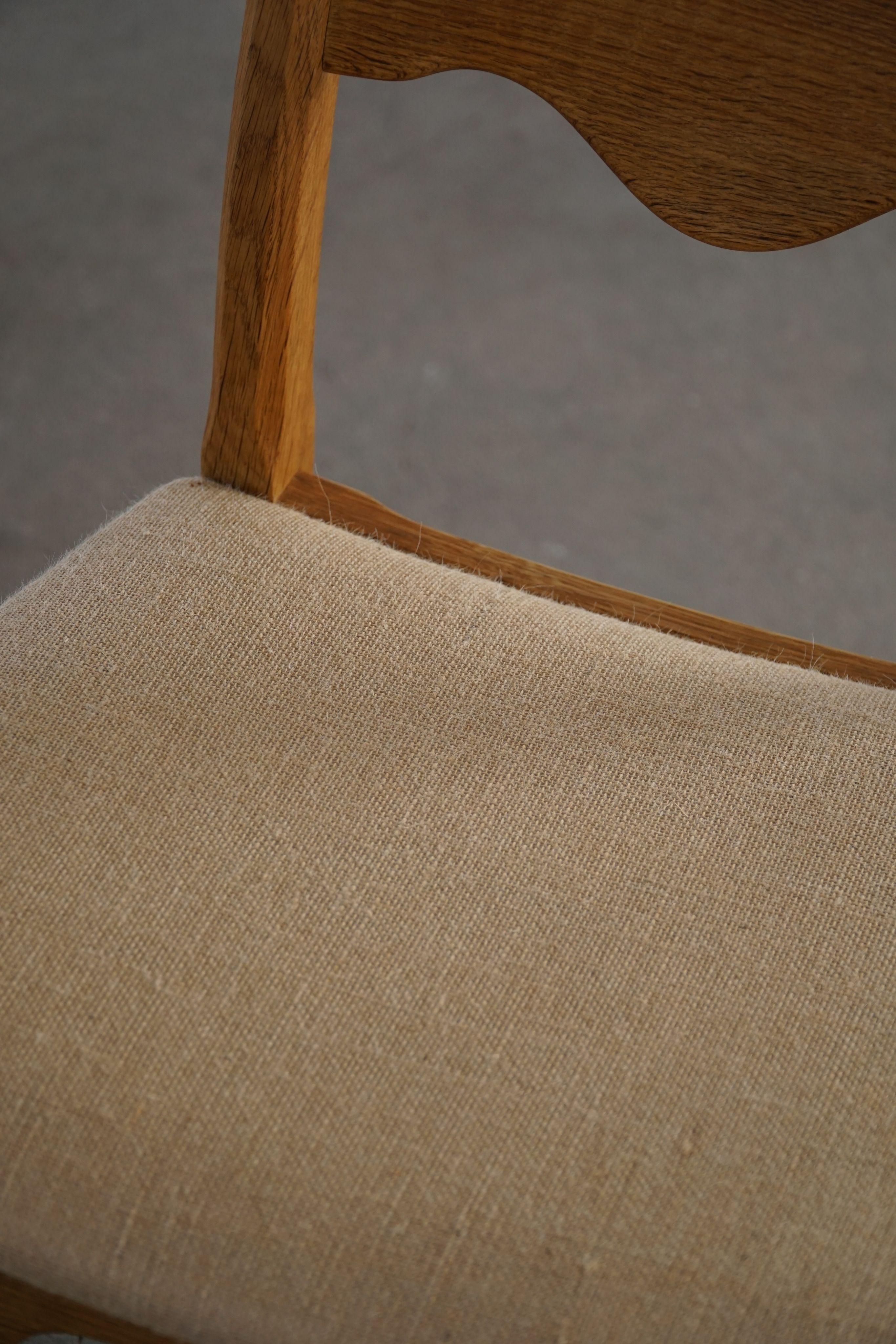 Ensemble de 6 chaises de salle à manger à dossier haut en Oak, modernité danoise, Henning Kjærnulf, années 1960 en vente 8