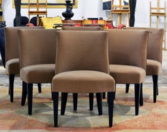 Sechserpack Holly Hunt Crescent Esszimmerstühle von Holly Hunt Studio