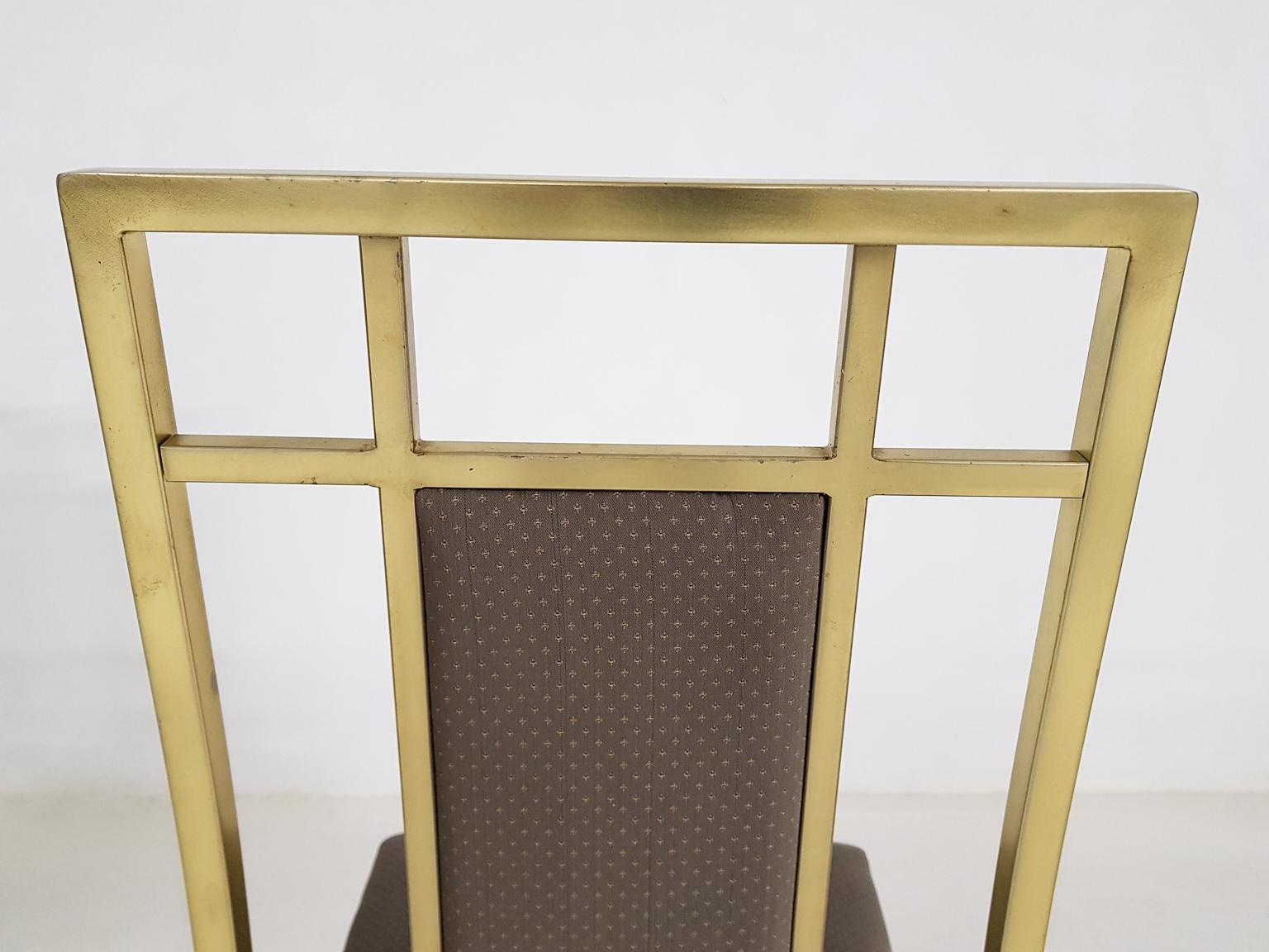 Set of 6 Hollywood Regency Dining Chairs, Italy, 1970s For Sale 1