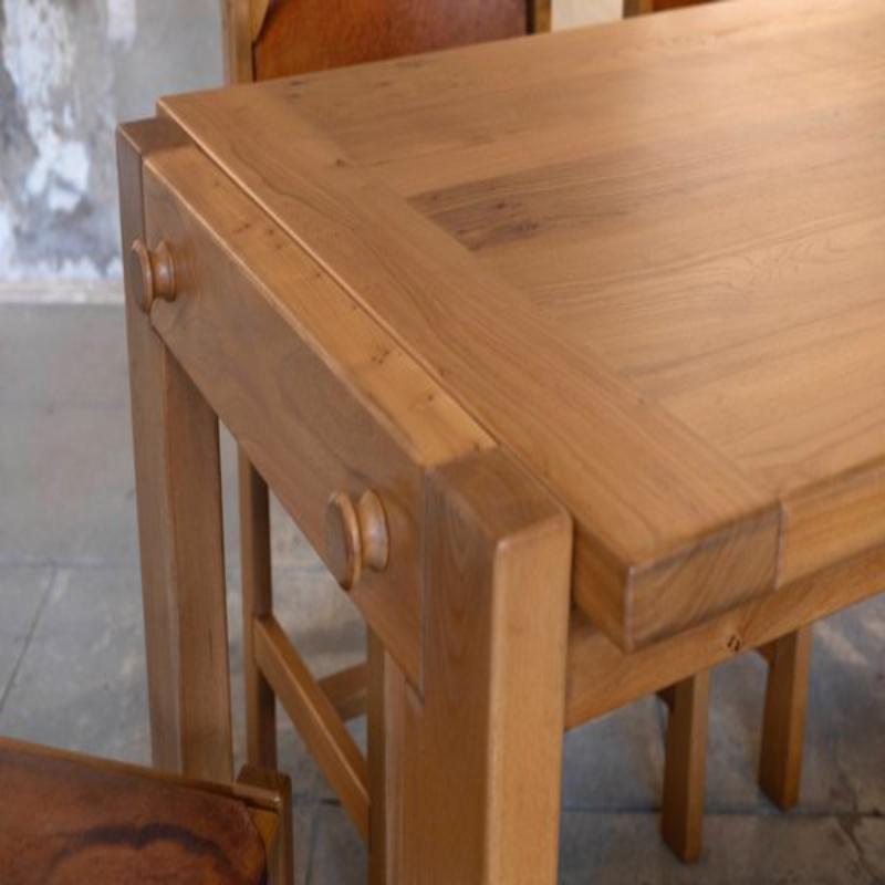 Set of 6 Home Dining Room Set from Maison Regain, 1960s For Sale 4