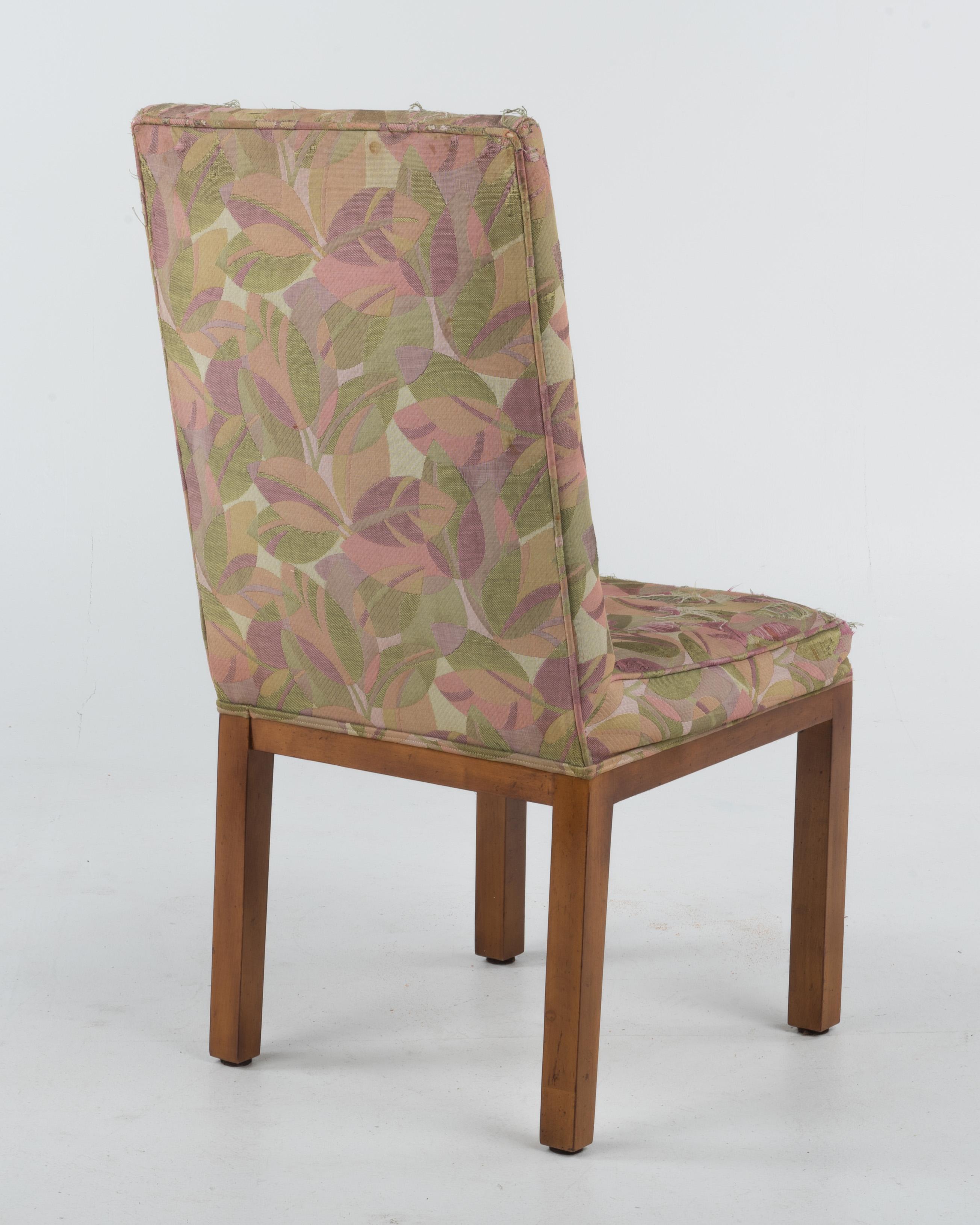 Set of 6 Iconic John Widdicomb Parsons Style Dining Chairs In Good Condition For Sale In Hopewell, NJ