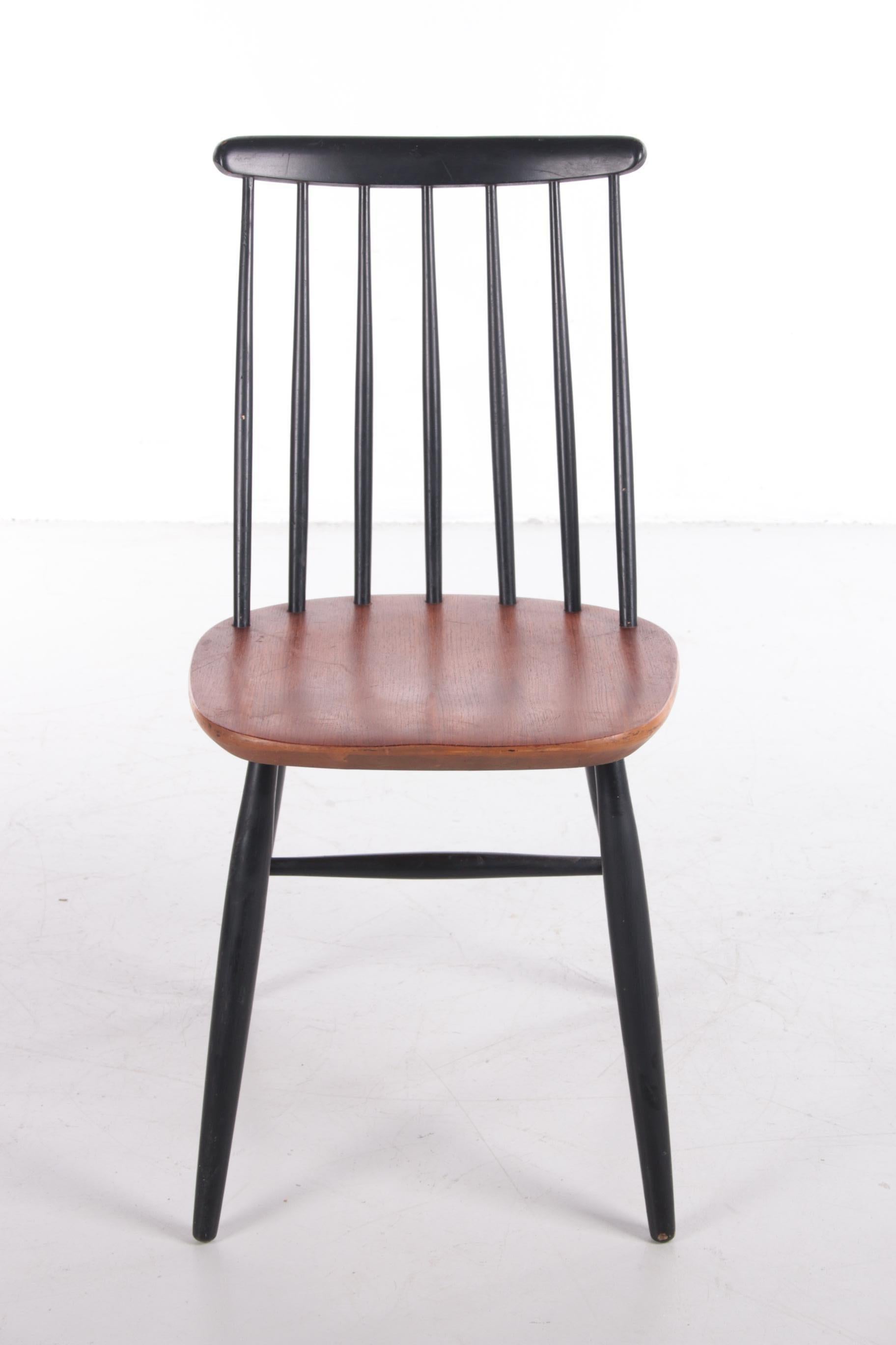 Set of 6 Ilmari Tapiovaara Dining Table Chairs Model Fanett, 1965 8