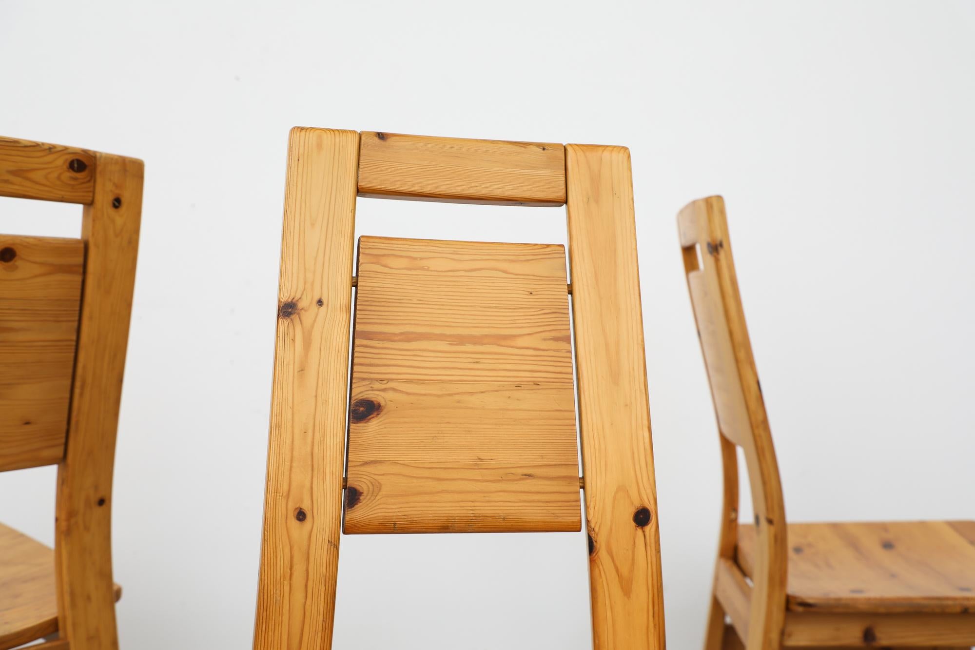 Set of 6 Ilmari Tapiovaara Pine High Back Pine Chairs for Laukaan In Good Condition In Los Angeles, CA