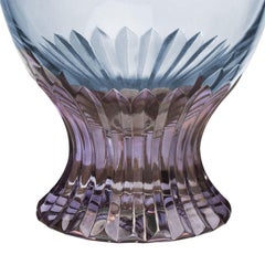 Set de 6 Vasos Dof de Cristal Indaco Azul y Amatista