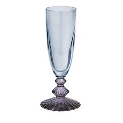 Set de 6 flûtes en cristal bleu Indaco et améthyste
