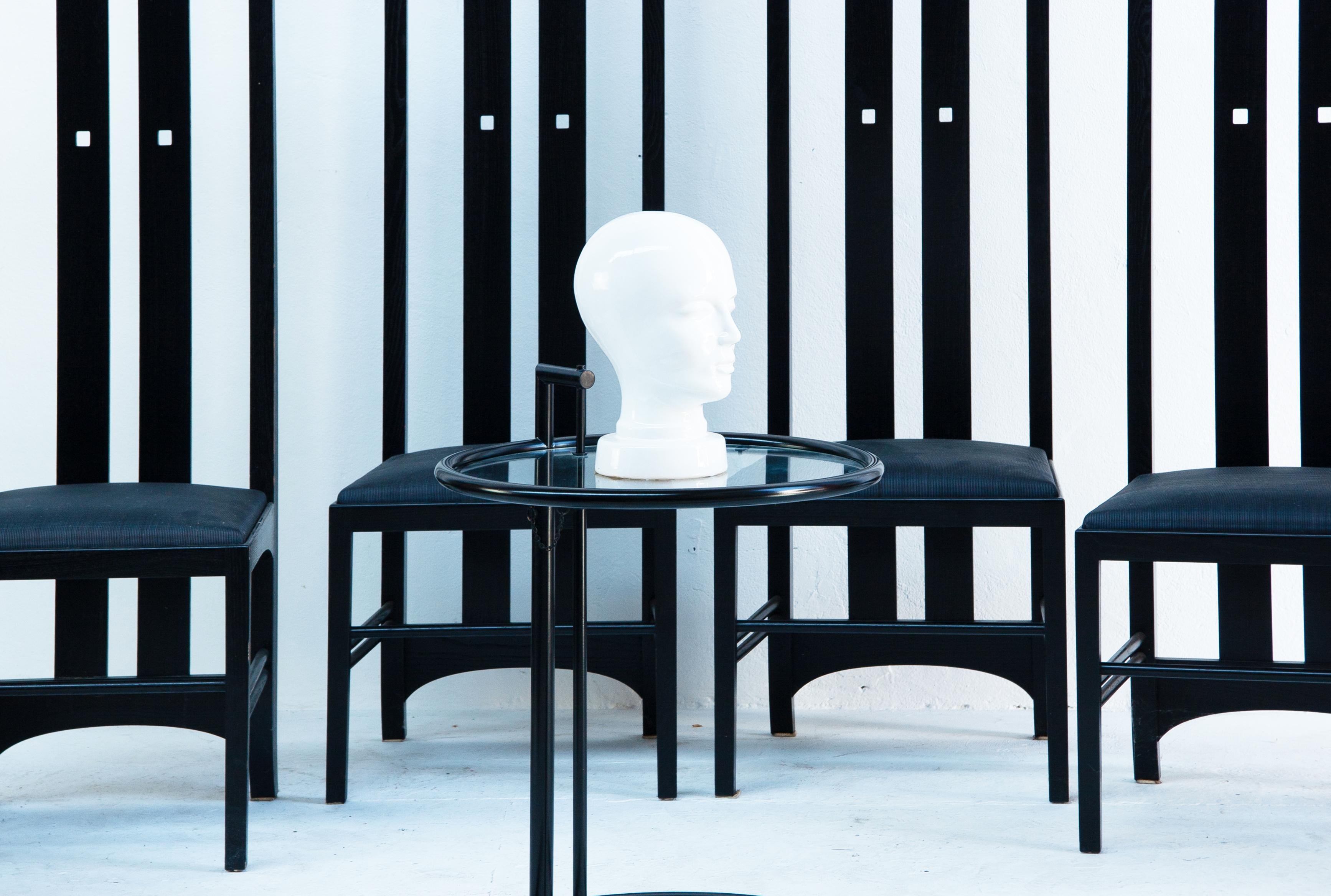 Set of 6 Ingram Dining Chairs by Charles Rennie Mackintosh for Cassina In Good Condition For Sale In Carpi, IT