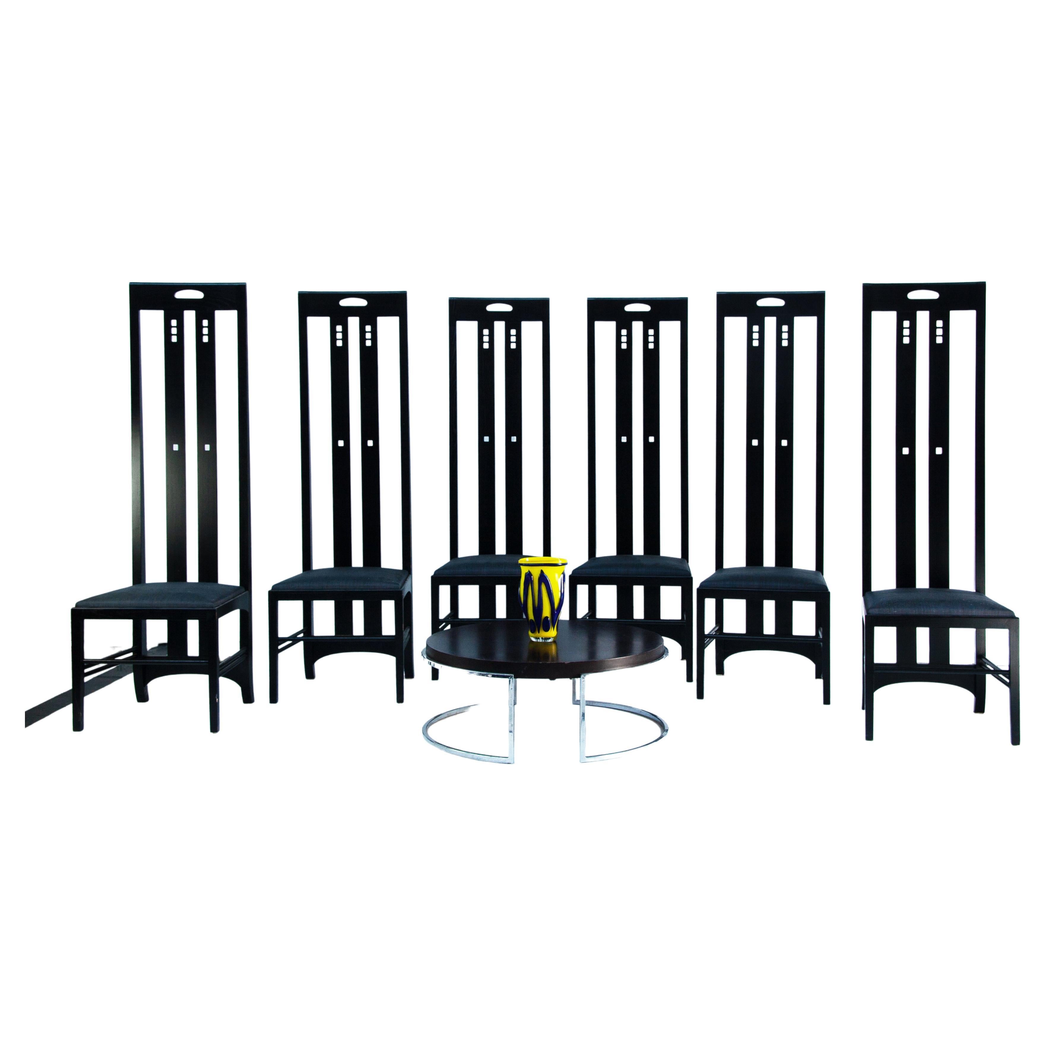 Set of 6 Ingram Dining Chairs by Charles Rennie Mackintosh for Cassina