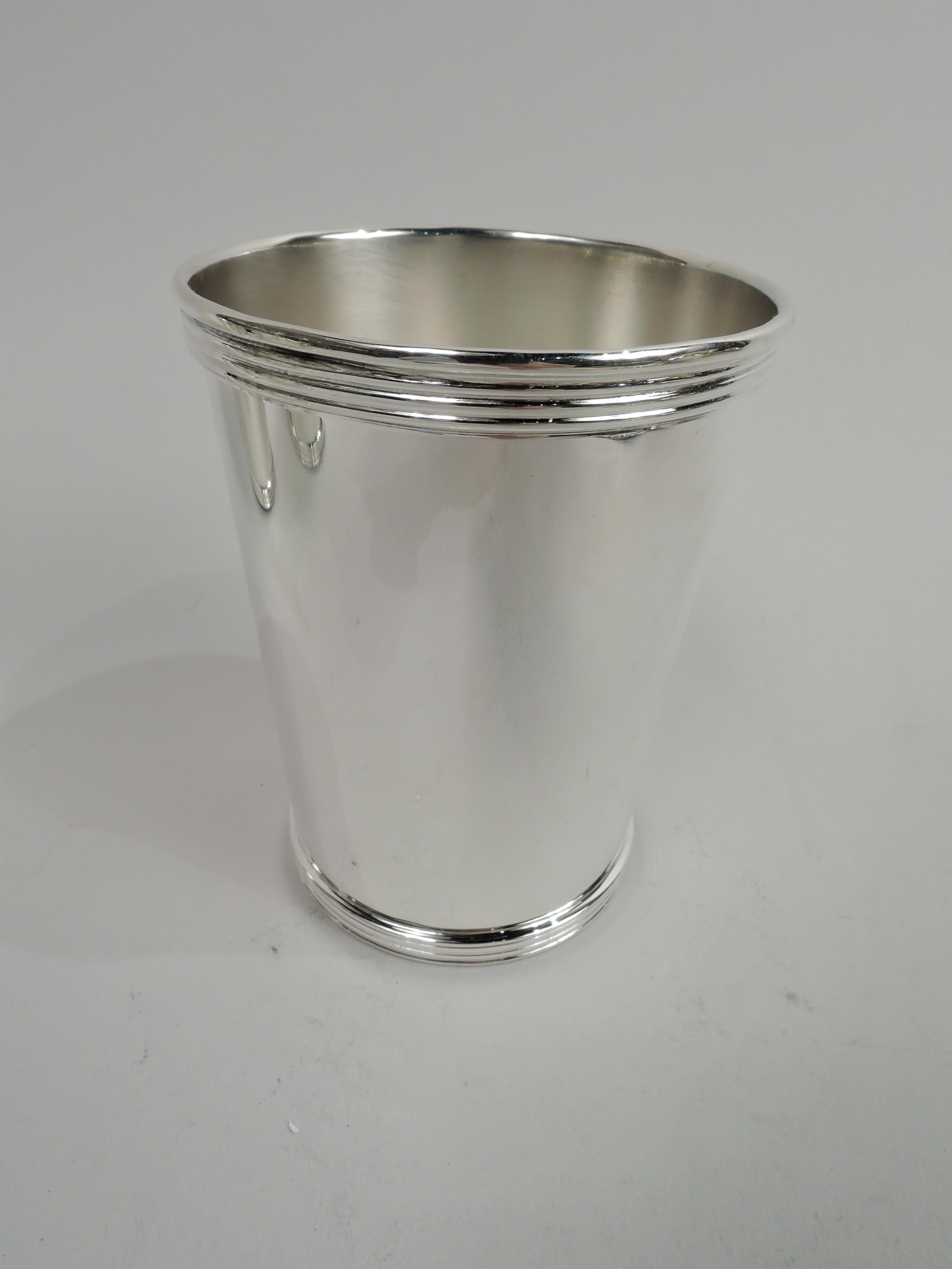 Modern Set of 6 International American Sterling Silver Mint Juleps