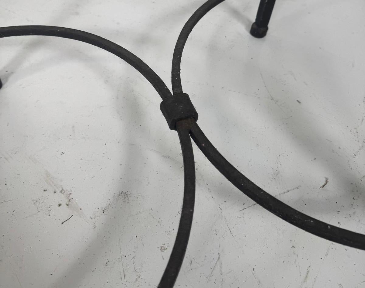 Metallo Set di 6 sedie in ferro, anni '40 in vendita