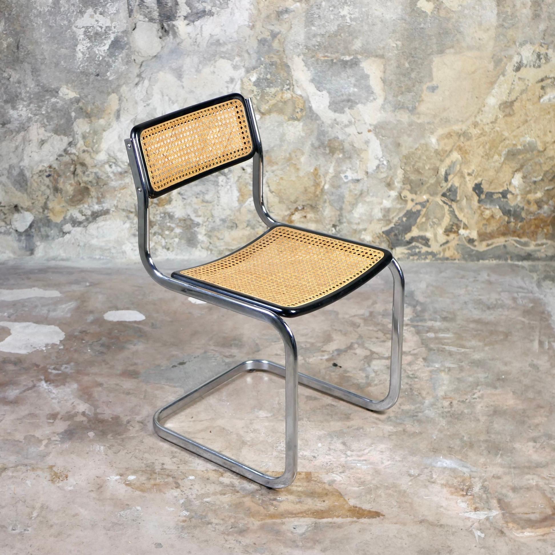 Fin du 20e siècle Ensemble de 6 chaises italiennes en rotin par Arrben, 1970