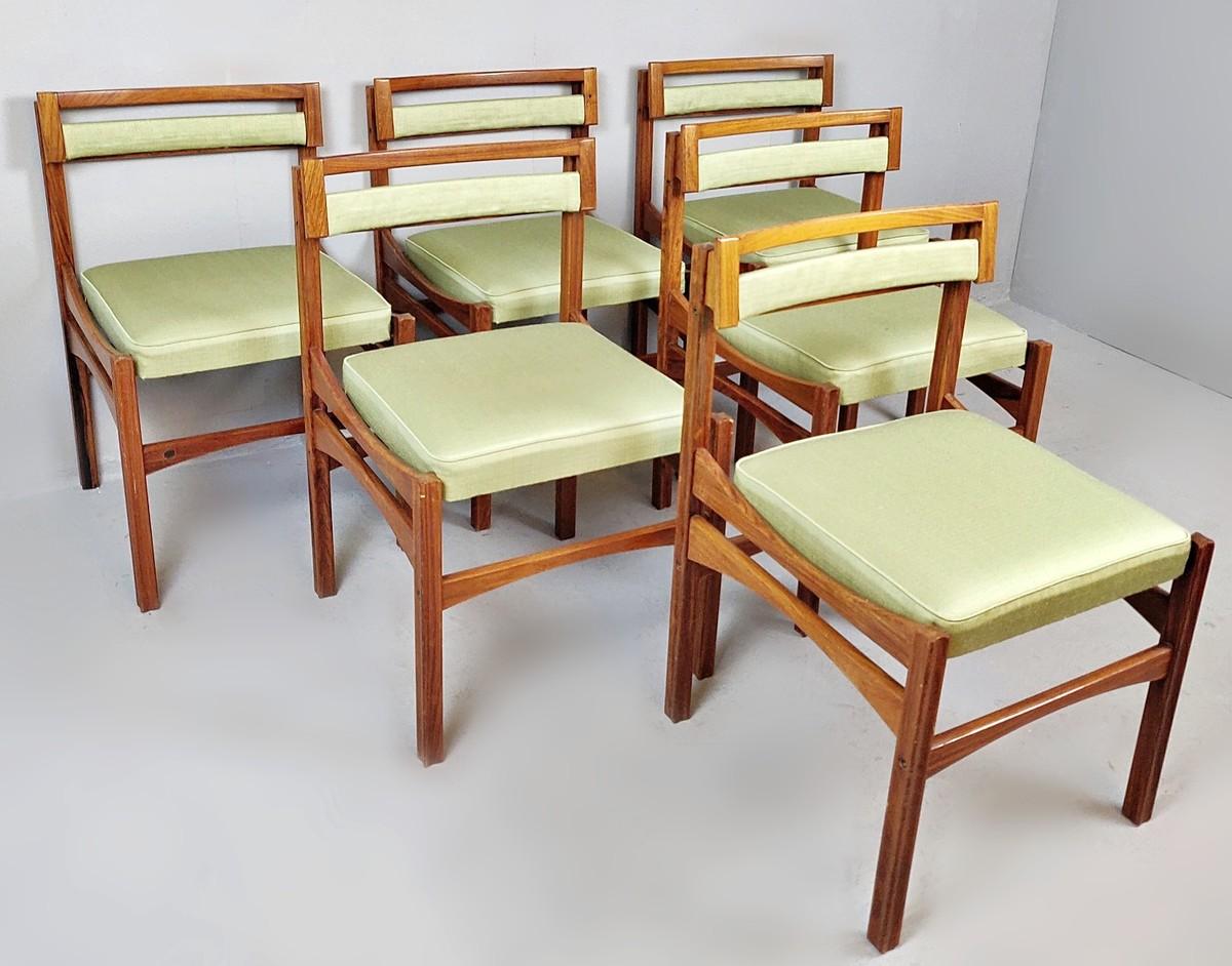 Set of 6 Italian Chairs, Mid-Century Modern  7