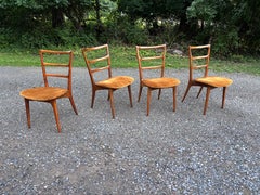 Set of 6 Italian Inspired Polish Dining Chairs, Mid-20th Century, 1960