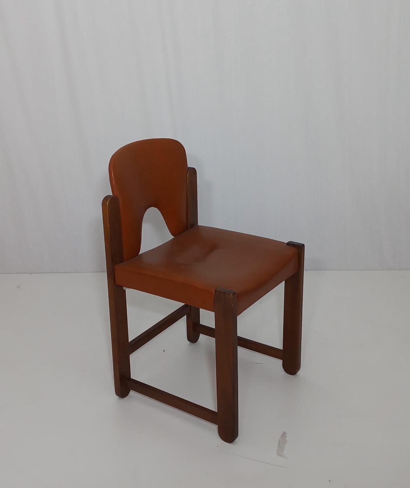 Mid-Century Modern Ensemble de 6 chaises italiennes du milieu du siècle, années 60 en vente