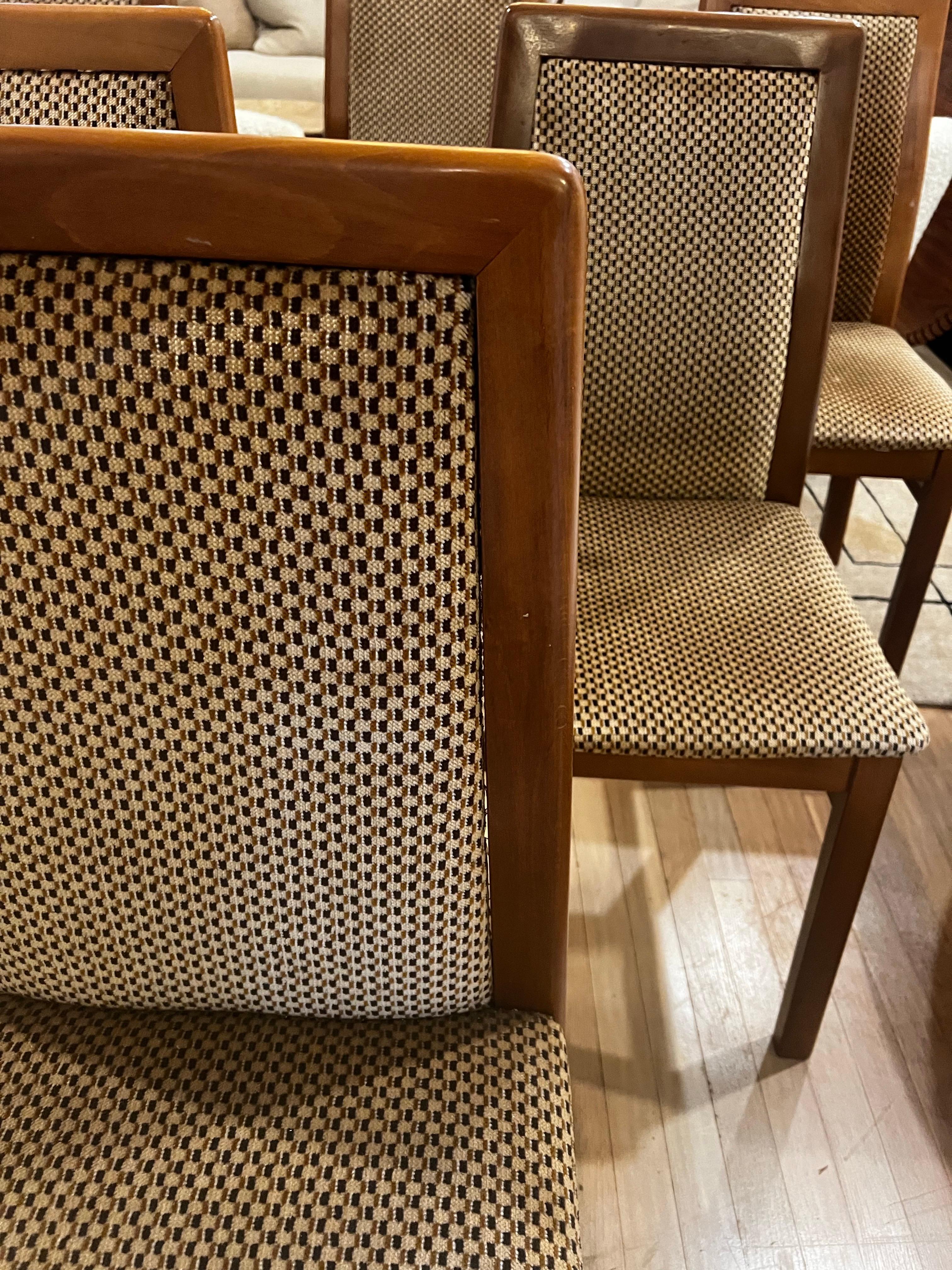Juego de 6 Sillas de Comedor Modernas Italianas de Mitad de Siglo en venta 1