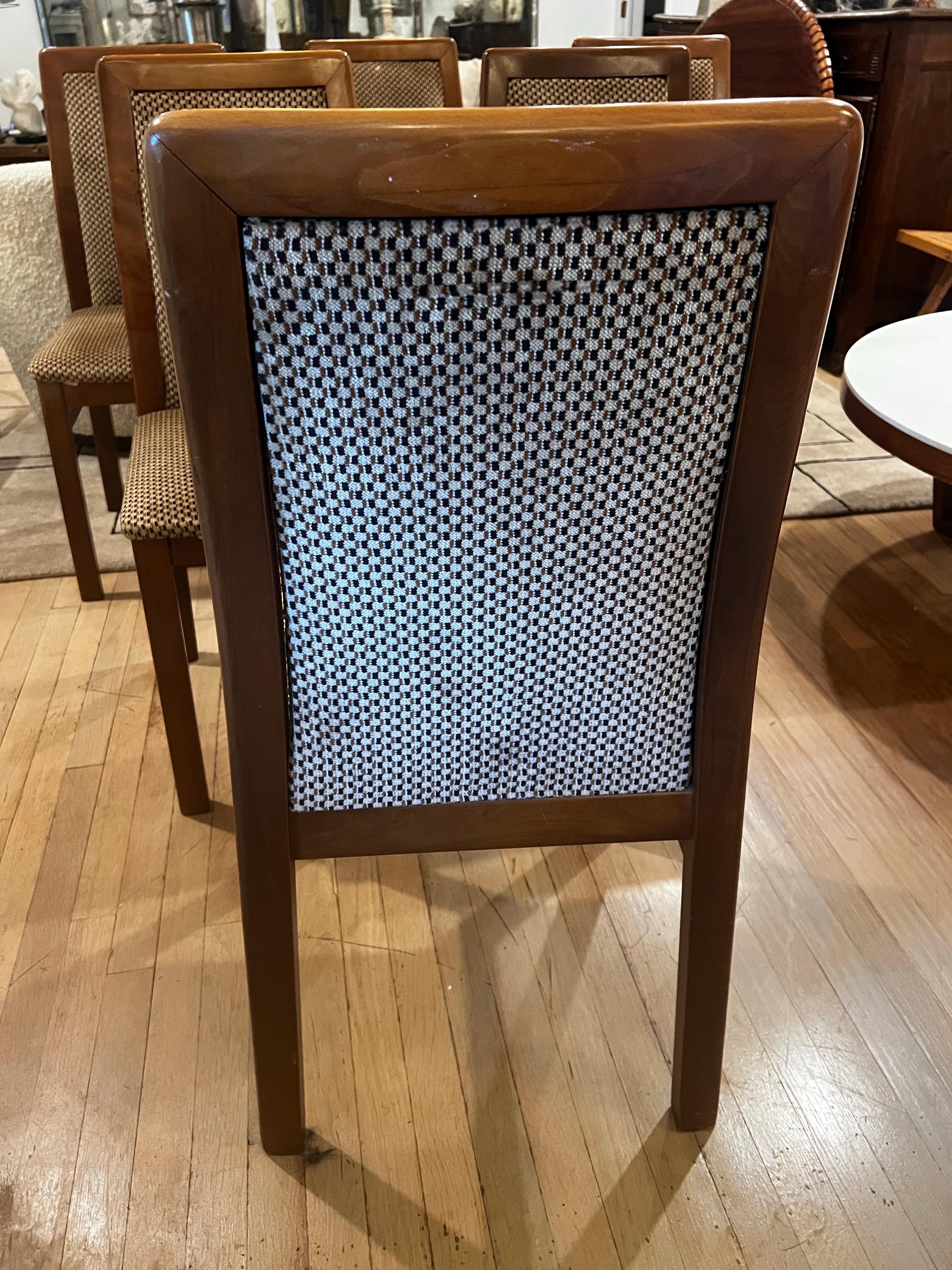 Juego de 6 Sillas de Comedor Modernas Italianas de Mitad de Siglo en venta 2