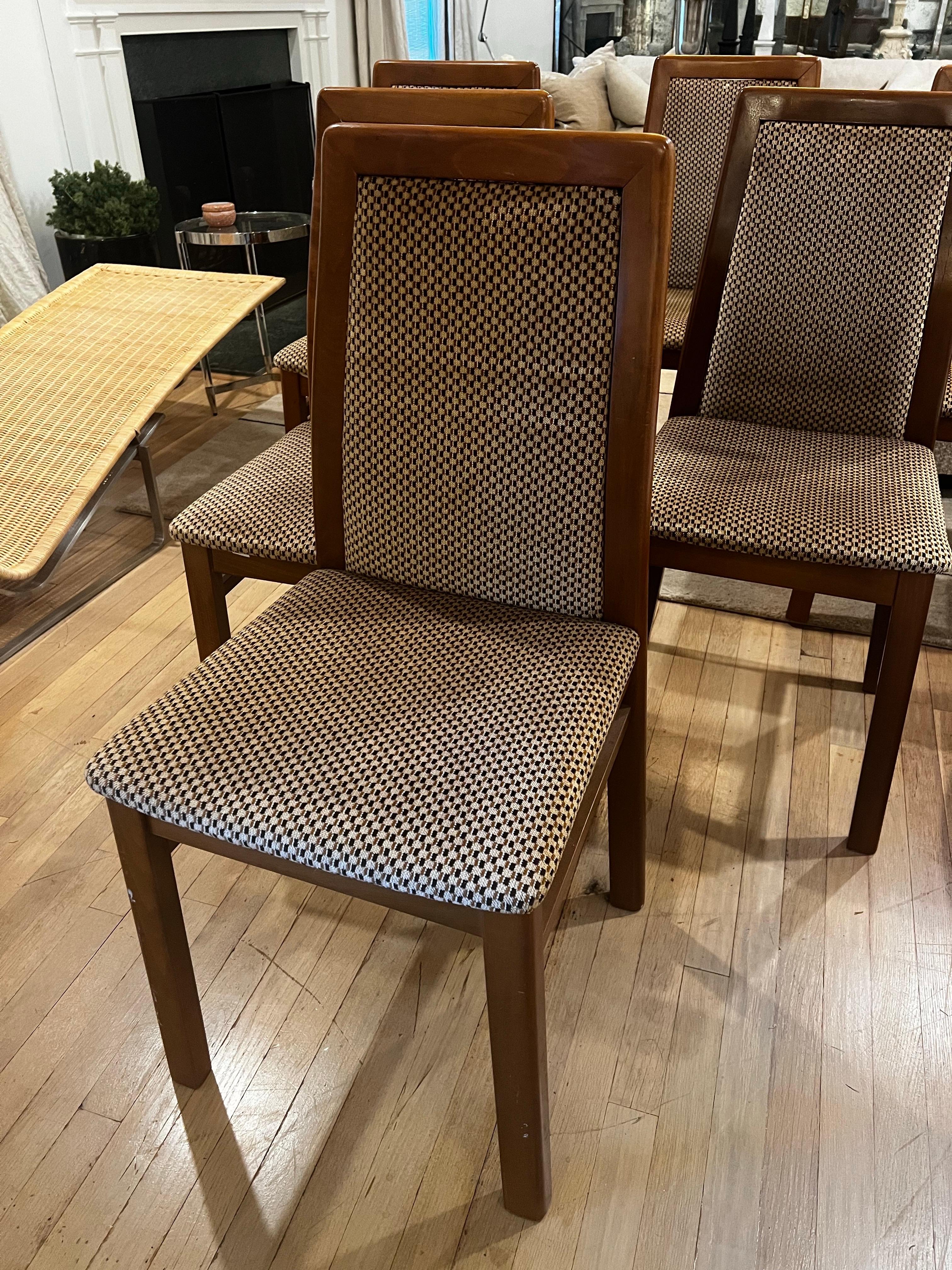 Juego de 6 Sillas de Comedor Modernas Italianas de Mitad de Siglo en venta 3