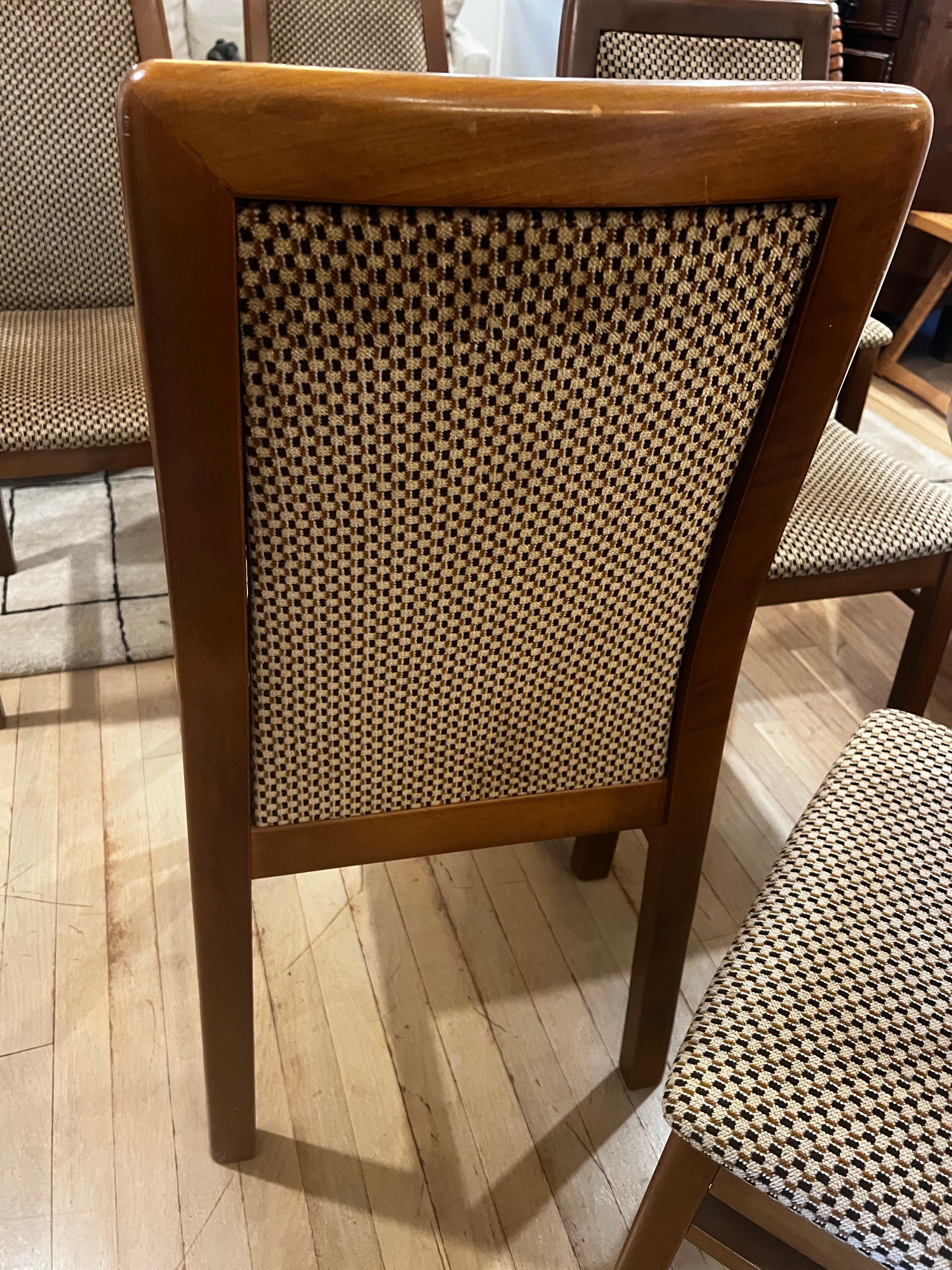 Juego de 6 Sillas de Comedor Modernas Italianas de Mitad de Siglo en venta 4
