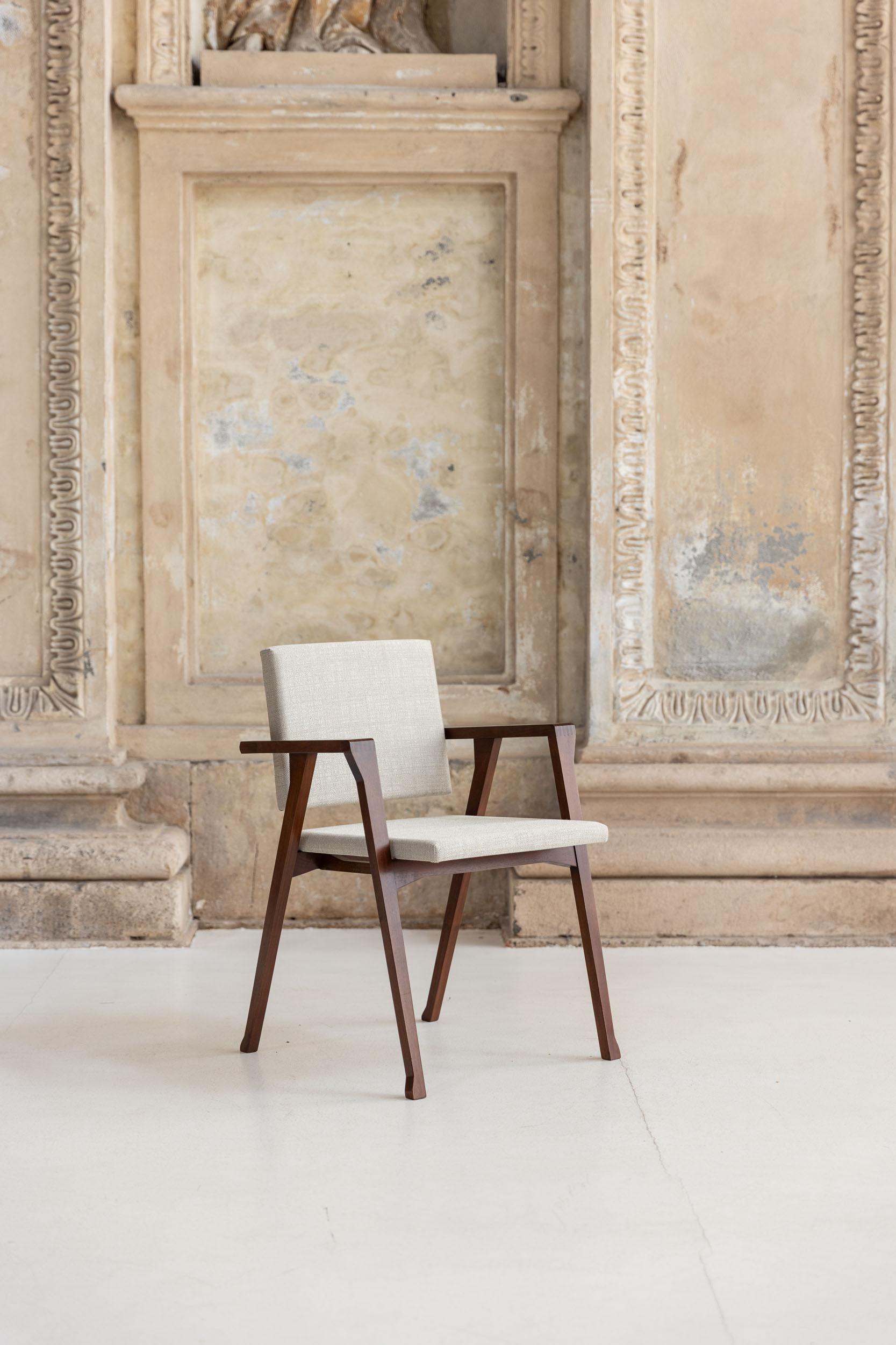 Milieu du XXe siècle Ensemble de 6 chaises italiennes du milieu du siècle 