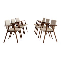 Ensemble de 6 chaises italiennes du milieu du siècle "Luisa" de Franco Albini