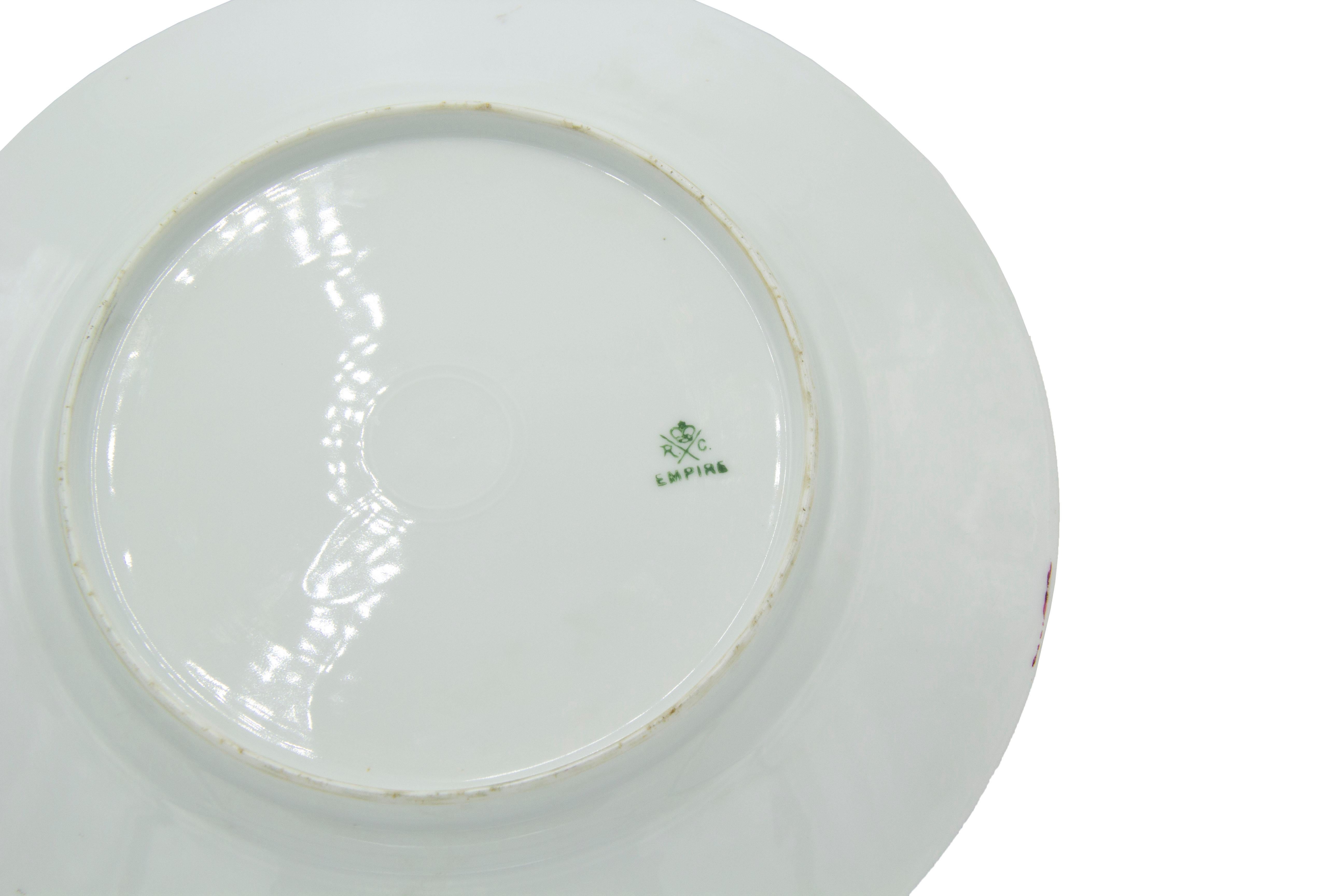 Set of 6 Renaissance Style Majolica Porcelain Plates For Sale 1