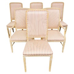 Set of 6 Italian Rope Dining Chairs