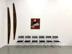 Set of 6 Italian "Spaghetti" Chairs – 1980s – Black & Chrome