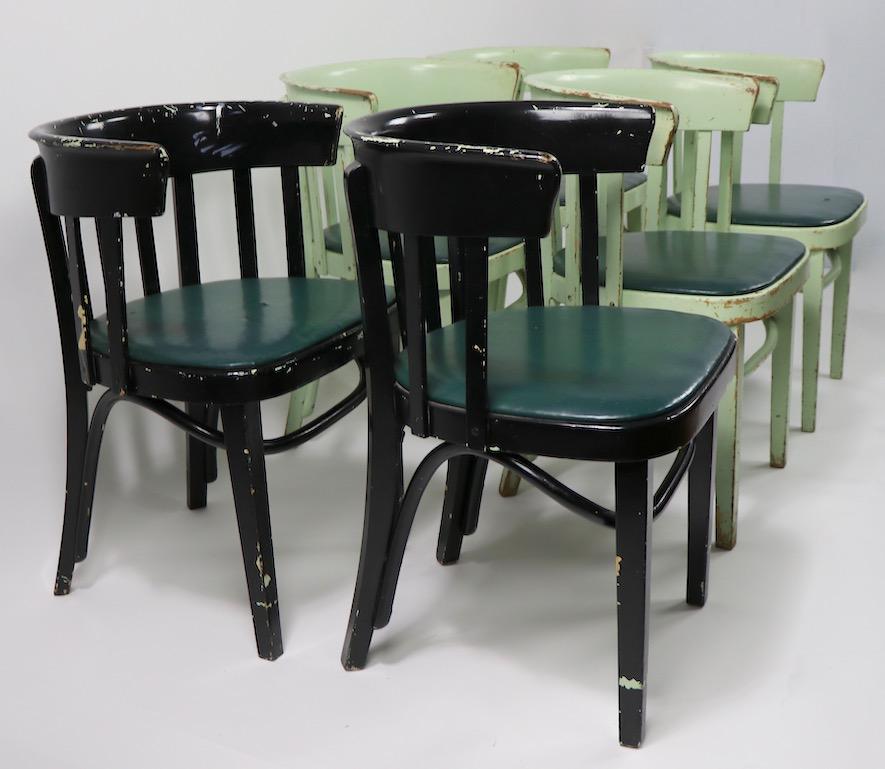 Set of 6 J J Kohn Mundus Cafe Dining Chairs 6