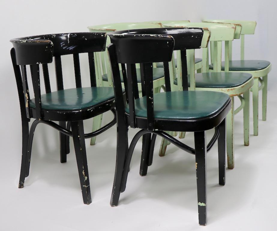 Set of 6 J J Kohn Mundus Cafe Dining Chairs 7