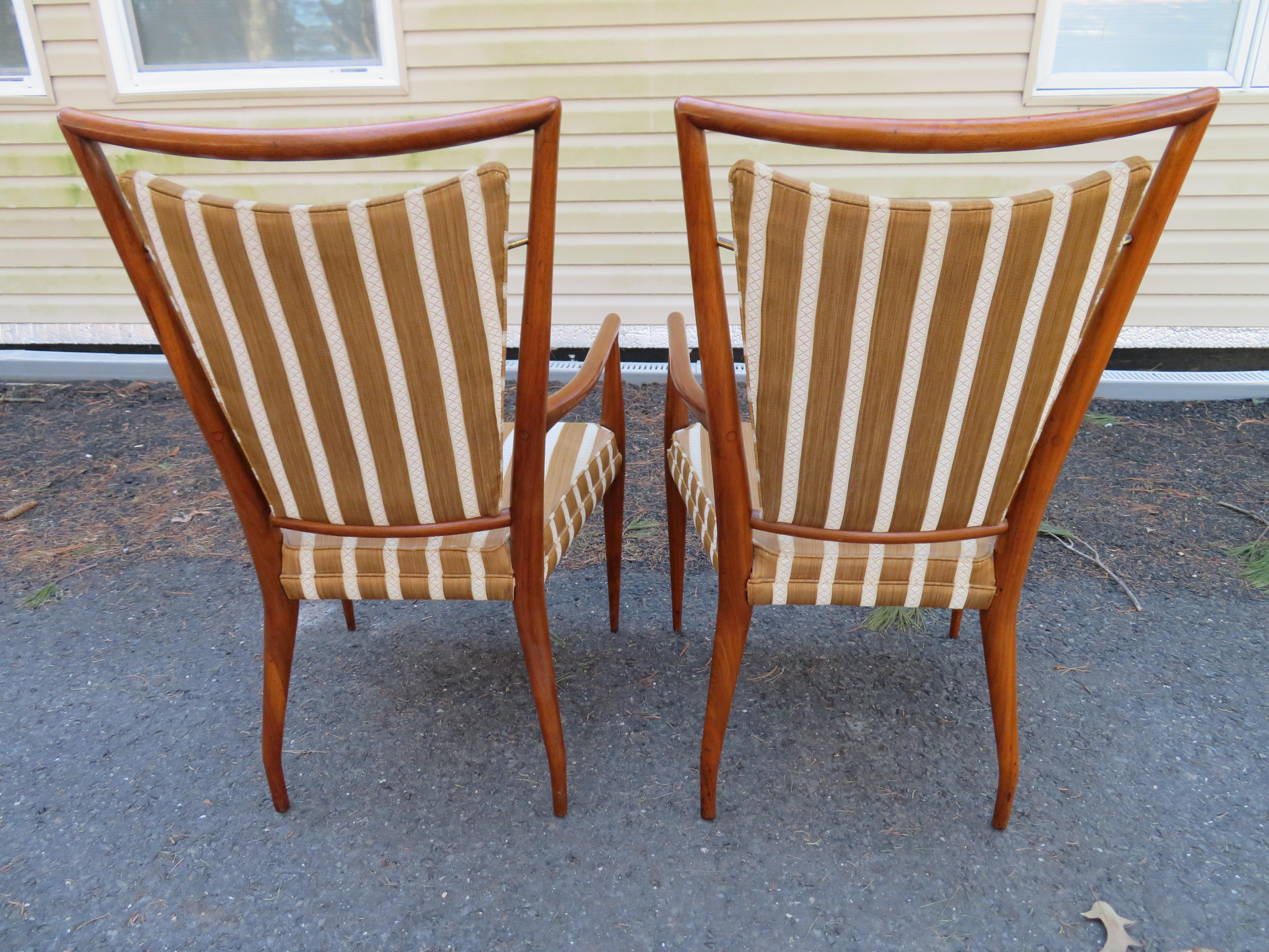 Set of 6 J. Stuart Clingman Dining Chairs for Widdicomb Mid-Century Modern For Sale 4