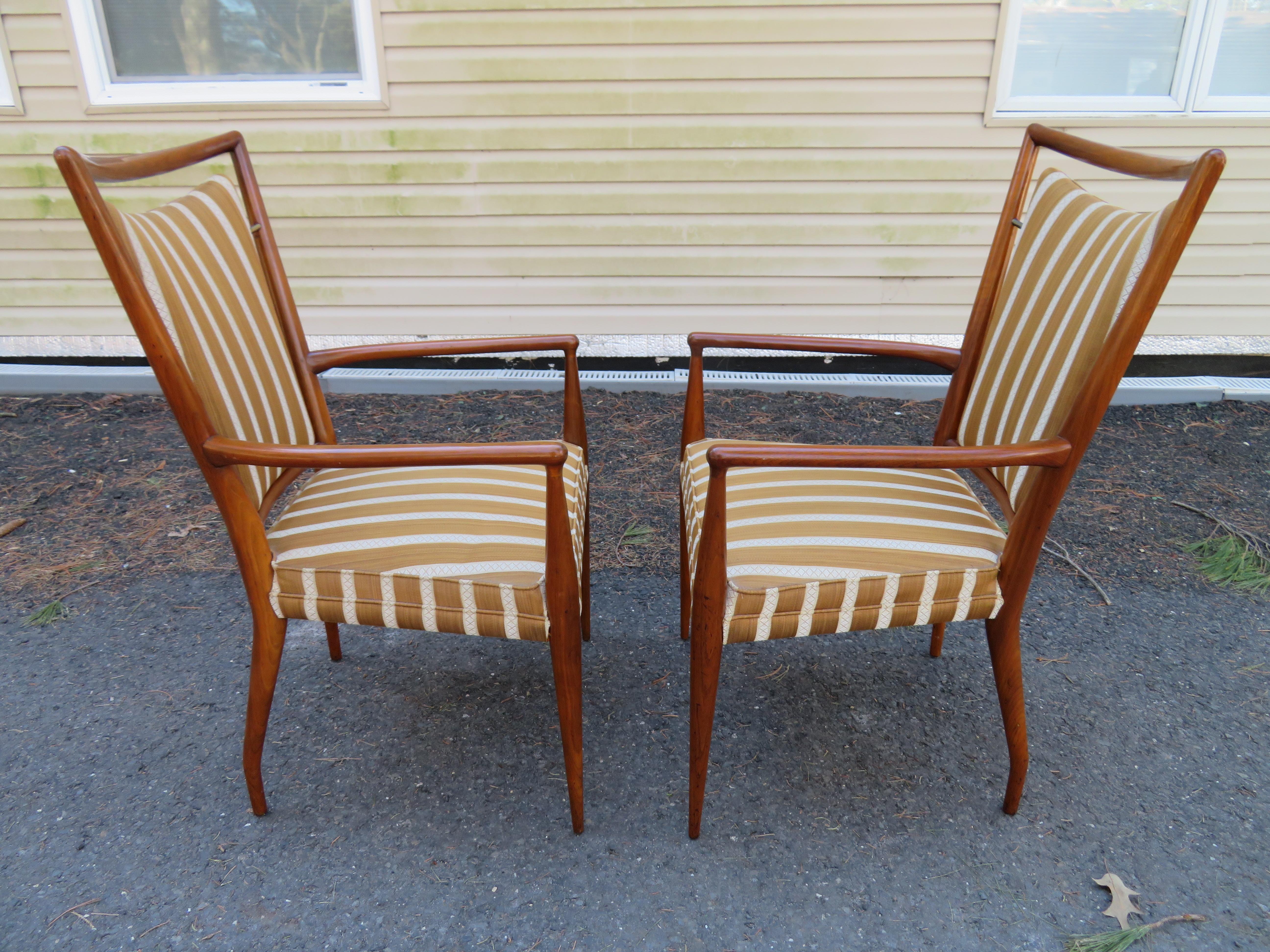 Set of 6 J. Stuart Clingman Dining Chairs for Widdicomb Mid-Century Modern For Sale 6