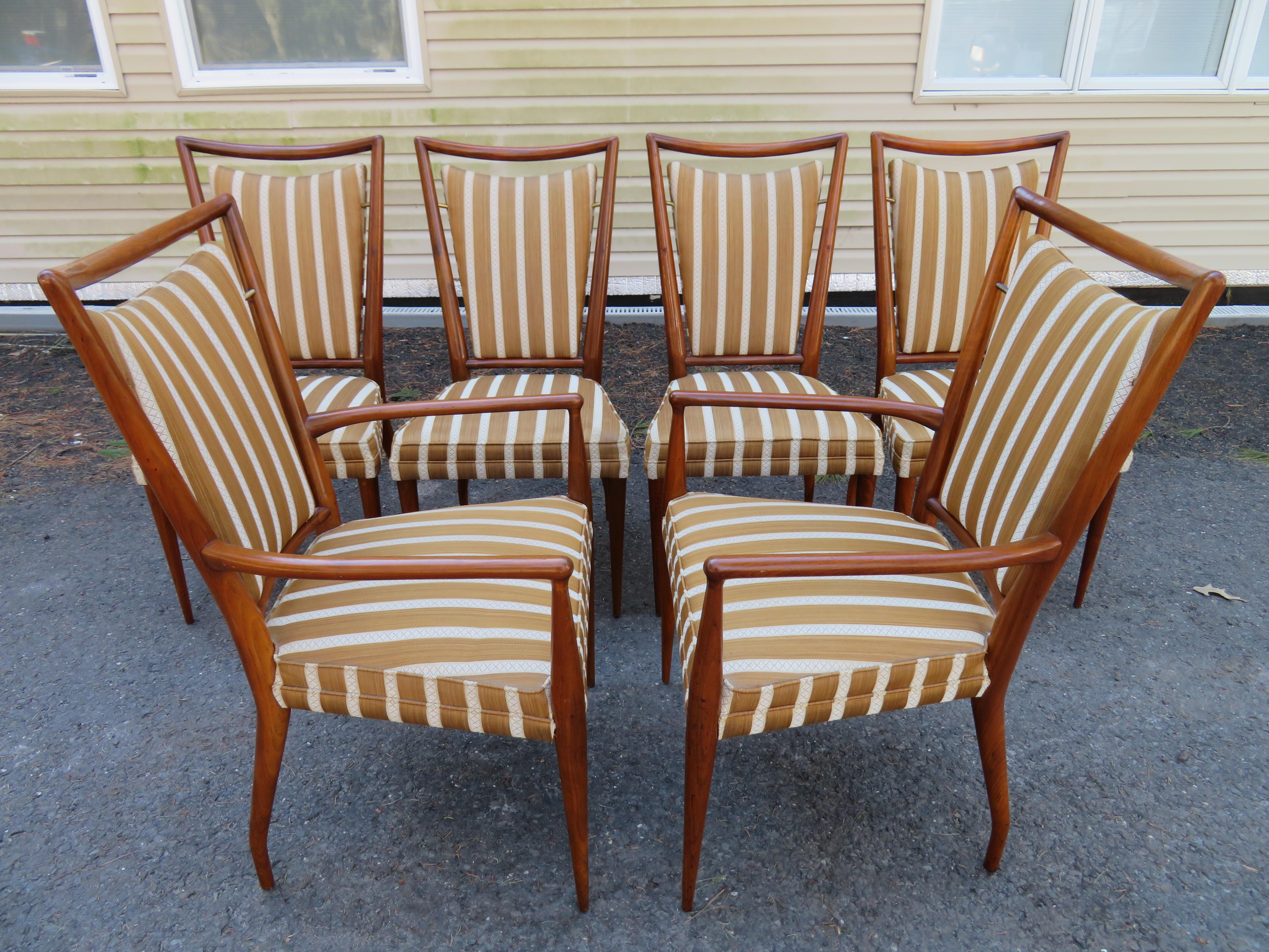 Set of 6 J. Stuart Clingman Dining Chairs for Widdicomb Mid-Century Modern For Sale 12