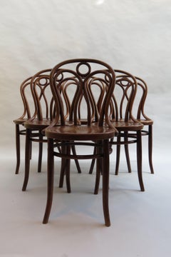 Set of 6 Jacob and Joseph Kohn, Austrian Dining Chairs No 36