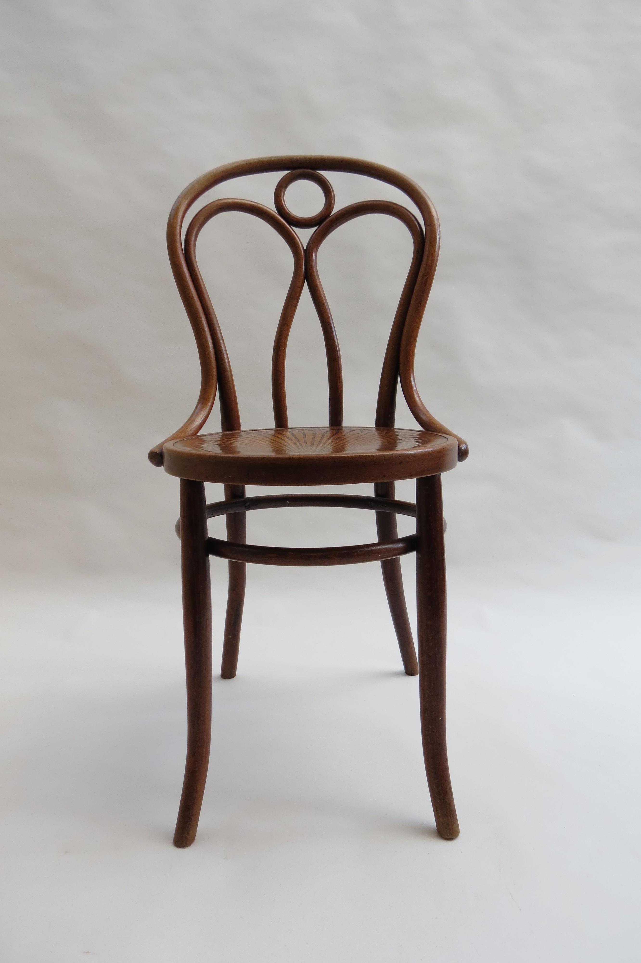 20th Century Set of 6 Jacob and Joseph Kohn, Austrian Dining Chairs No 36