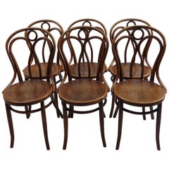 Antique Set of 6 Jacob and Joseph Kohn, Austrian Dining Chairs No 36