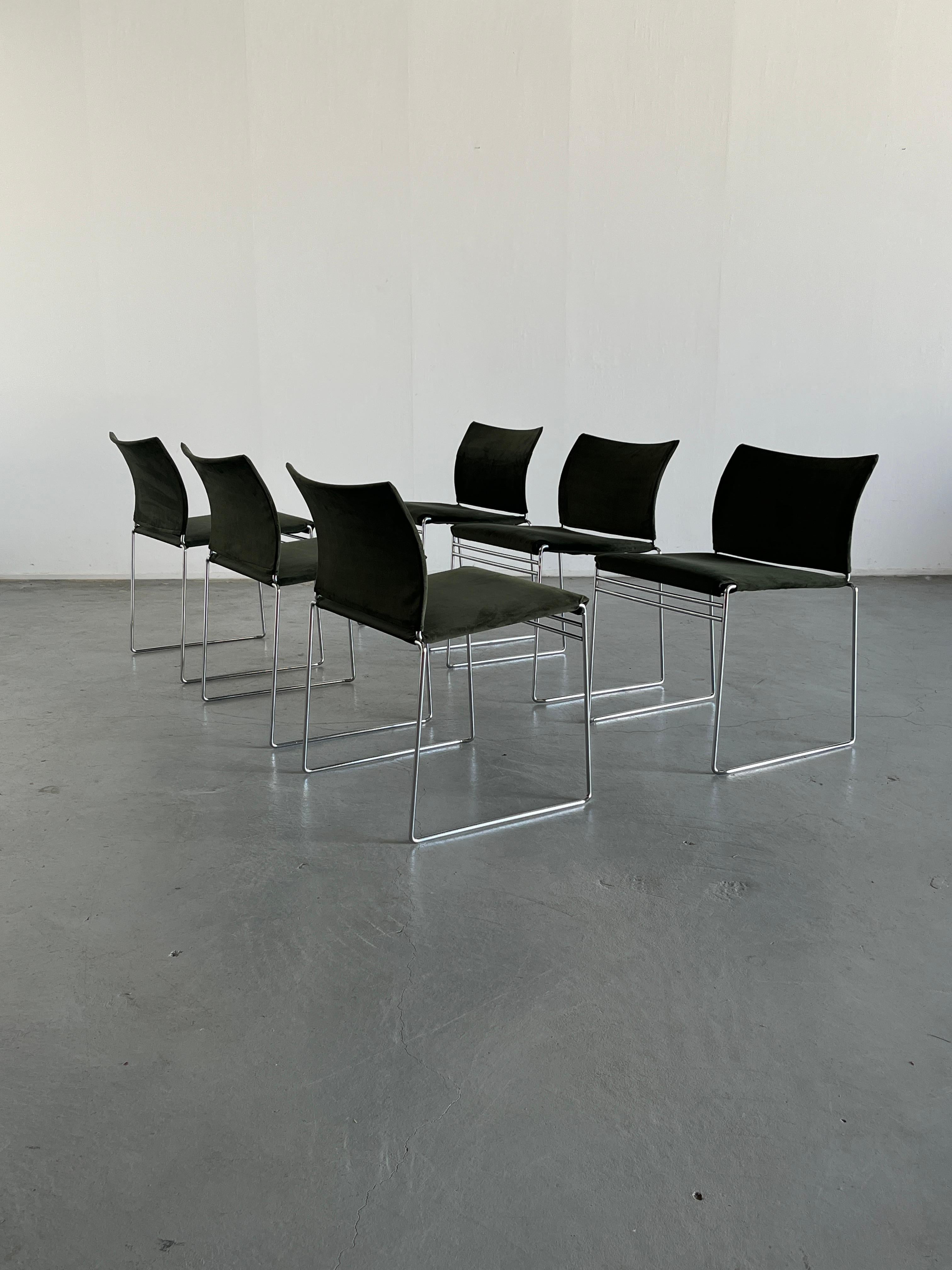 Mid-Century Modern Set of 6 Jano Chairs by Kazuhide Takahama for Simon Gavina, 1970s