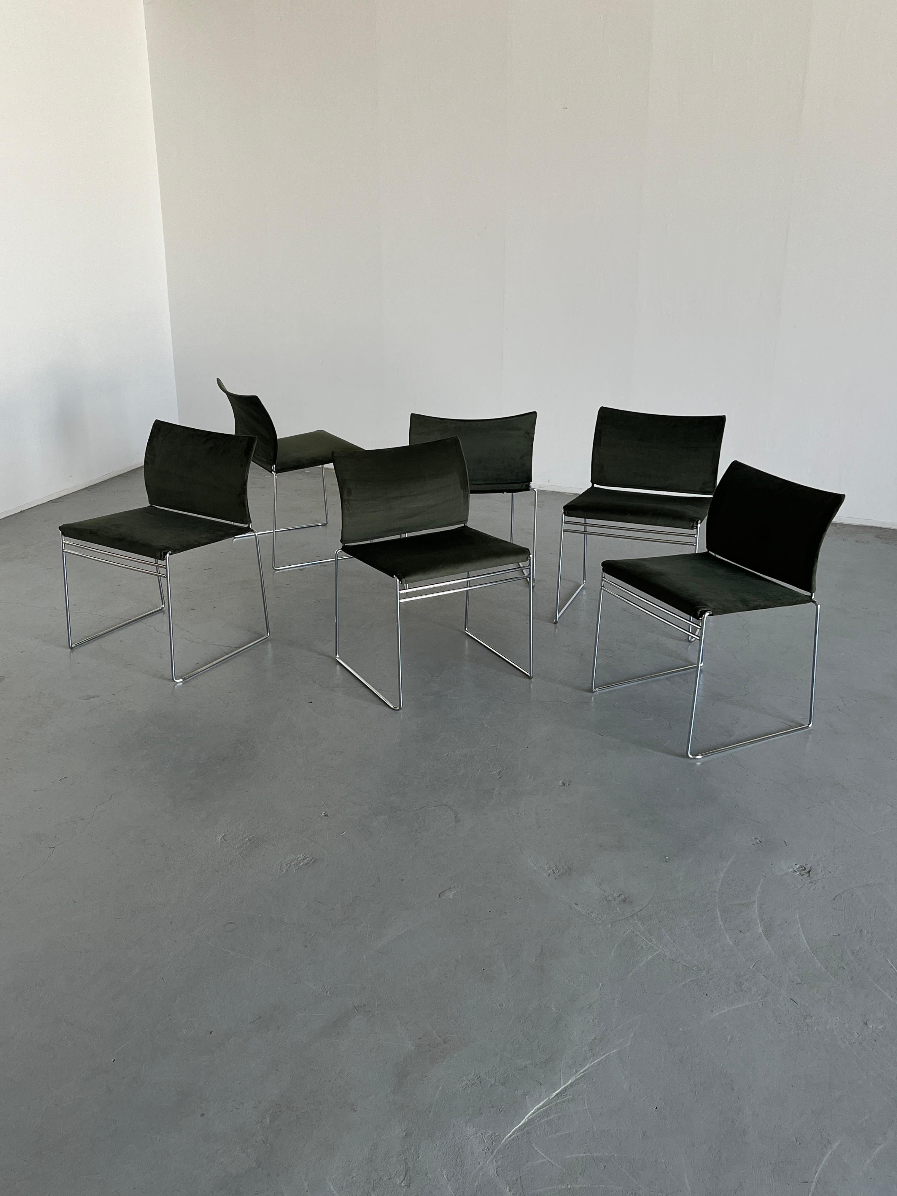 European Set of 6 Jano Chairs by Kazuhide Takahama for Simon Gavina, 1970s