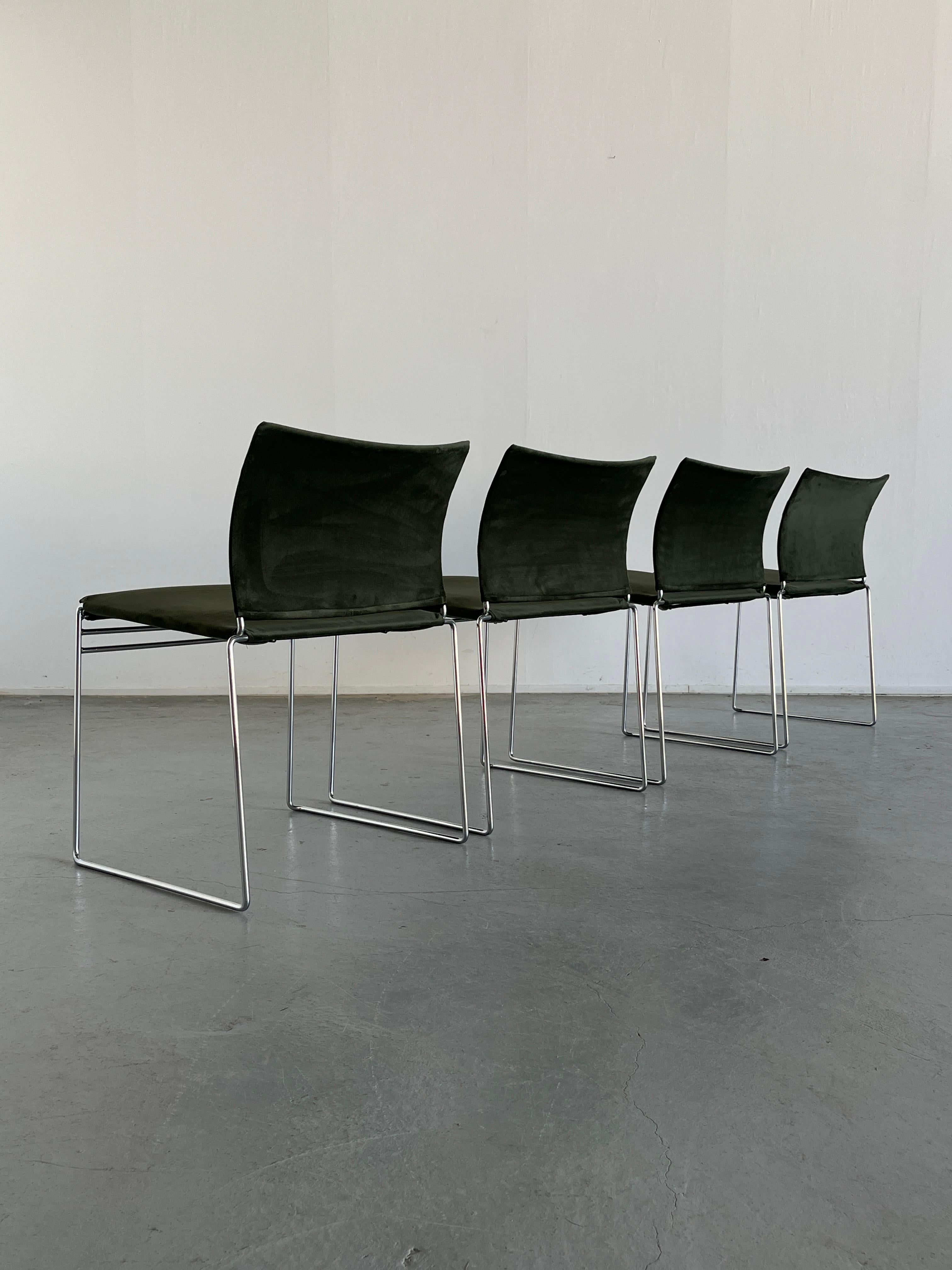 Metal Set of 6 Jano Chairs by Kazuhide Takahama for Simon Gavina, 1970s