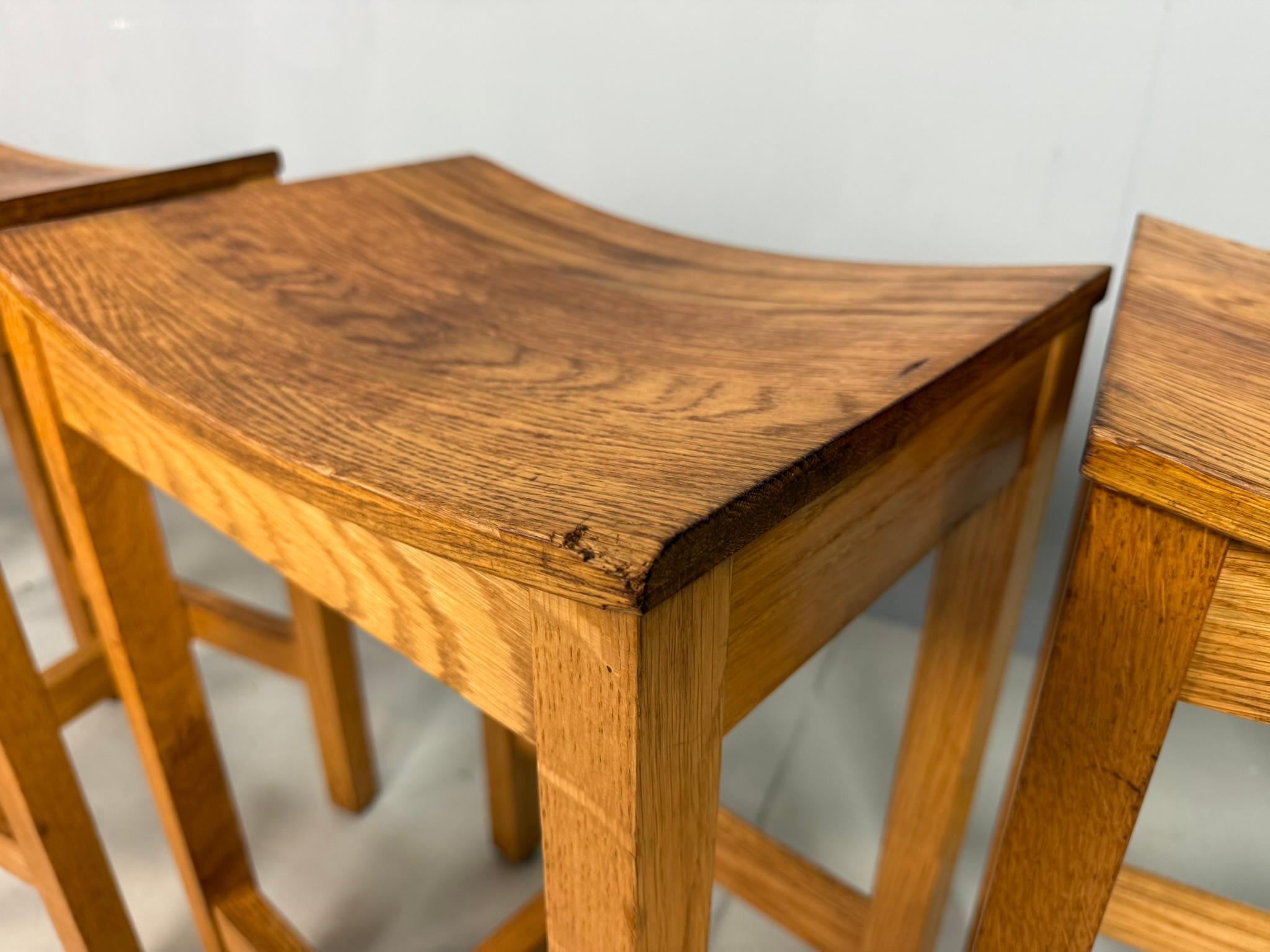 Ensemble de 6 tabourets en Oak Oak par Jonas Lindvall pour David Design 1990 en vente 5