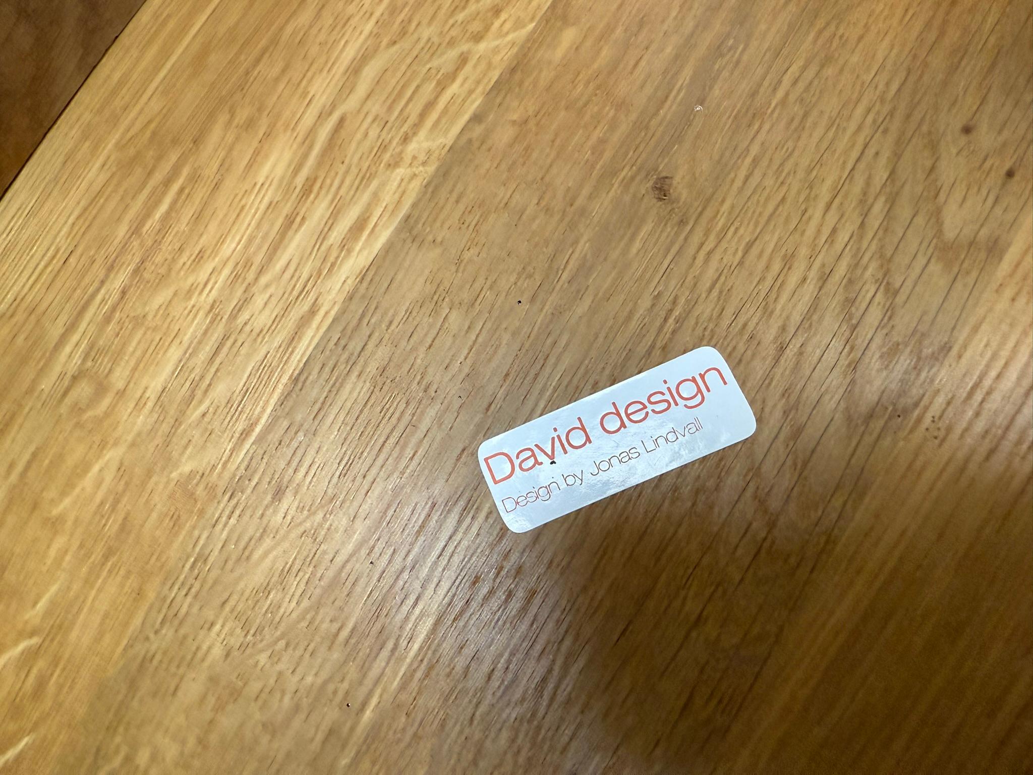 Ensemble de 6 tabourets en Oak Oak par Jonas Lindvall pour David Design 1990 en vente 9