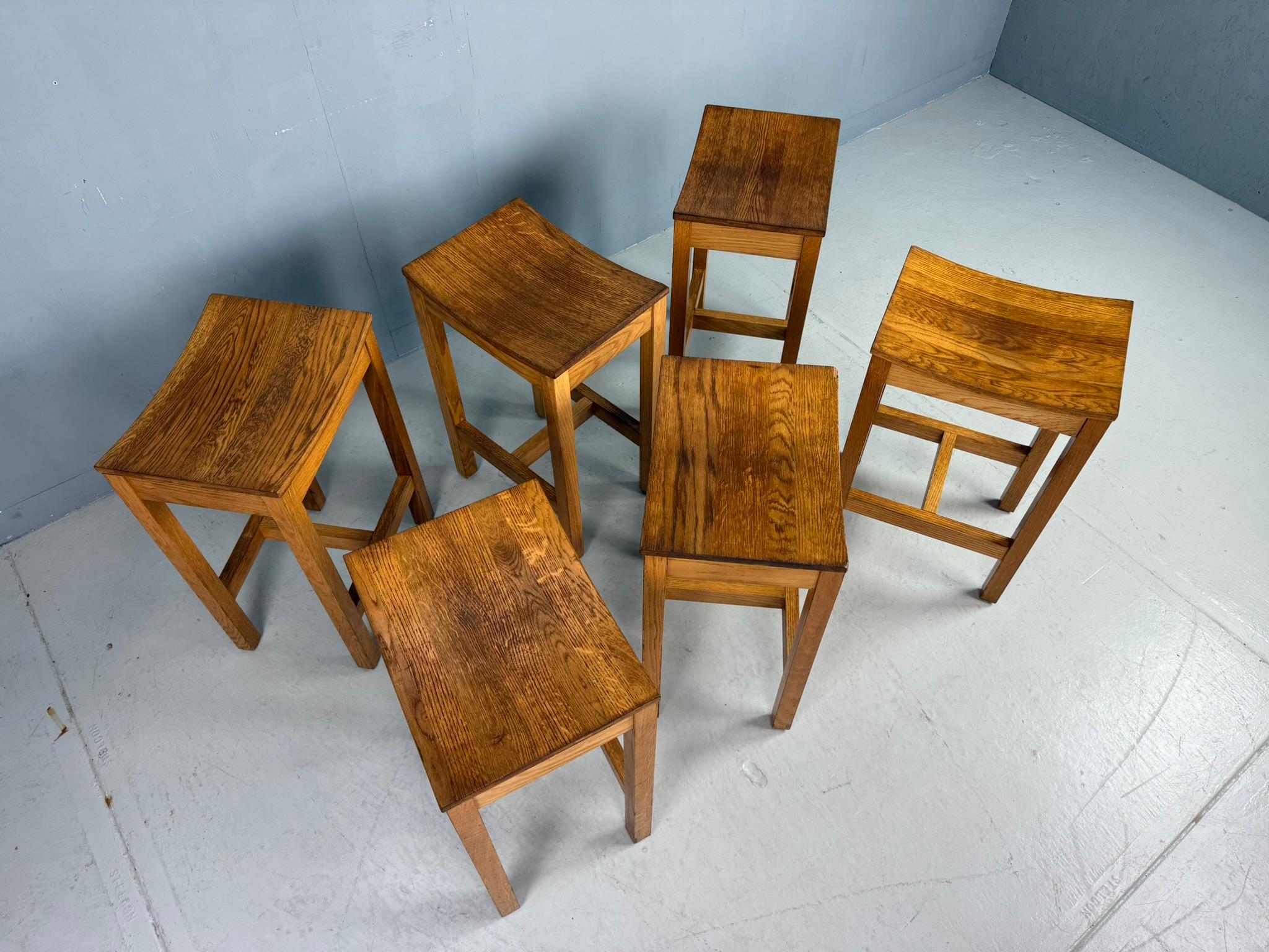 Ensemble de 6 tabourets en Oak Oak par Jonas Lindvall pour David Design 1990 en vente 10