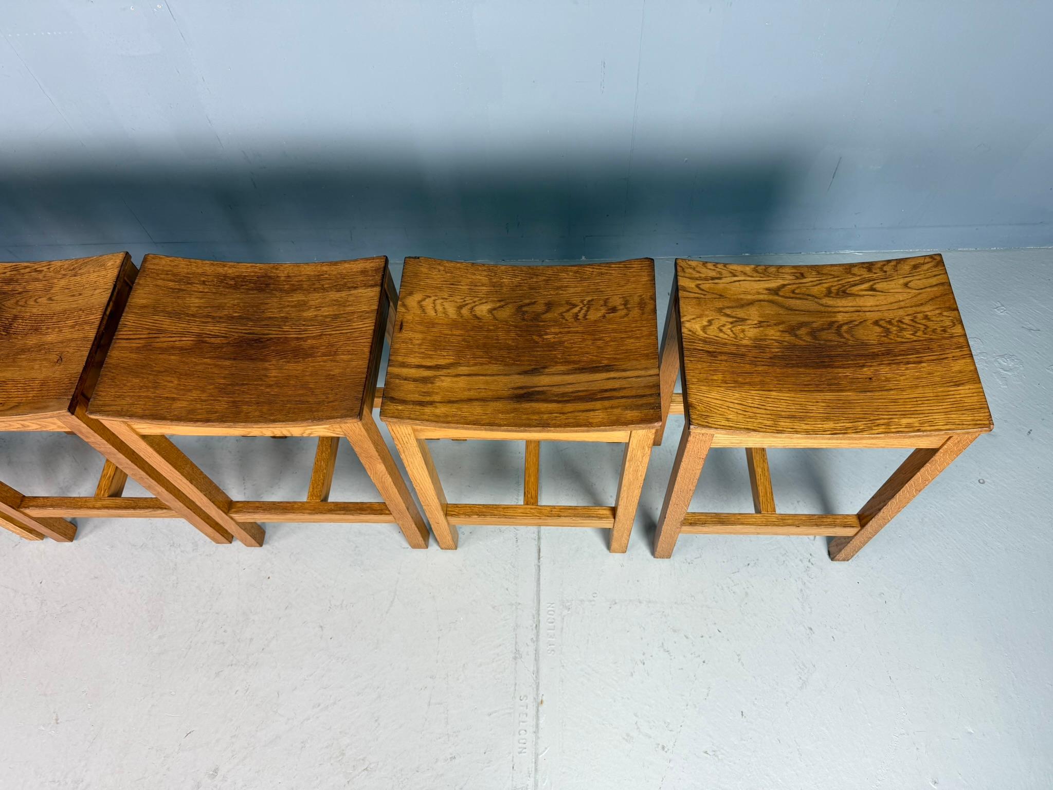 20ième siècle Ensemble de 6 tabourets en Oak Oak par Jonas Lindvall pour David Design 1990 en vente