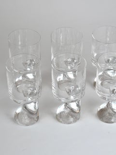 Set di 6 bicchieri "Smoke" di Joe Colombo per Riedel, 1964 (con etichette originali)