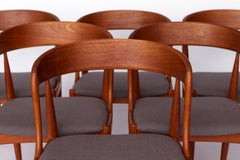 Set of 6 Johannes Andersen Chairs – Model 16, Teak Dining Chairs, Uldum Møbelfab