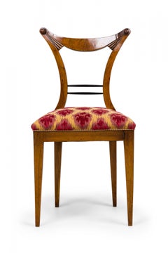 Set of 6 Josef Danhauser Biedermeier Viennese Upholstered Dining Chairs
