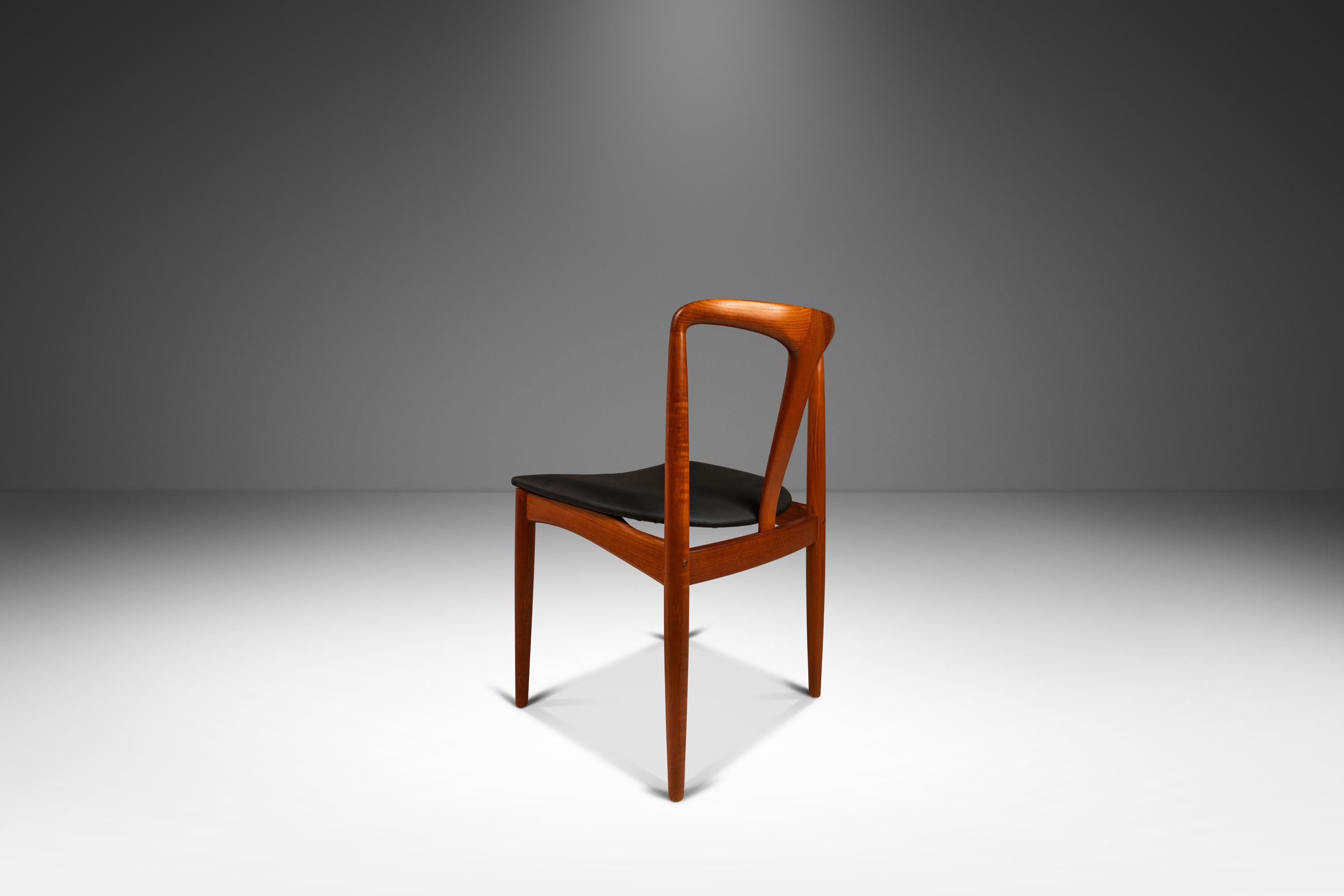 Ensemble de 6 pièces  Chaises 'Juliane', Johannes Andersen, Uldum Møbelfabrik, Danemark, années 1960 Bon état - En vente à Deland, FL