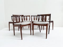 Set of 6 Kai Kristiansen Dining Chairs in Teak – Newly Upholstered